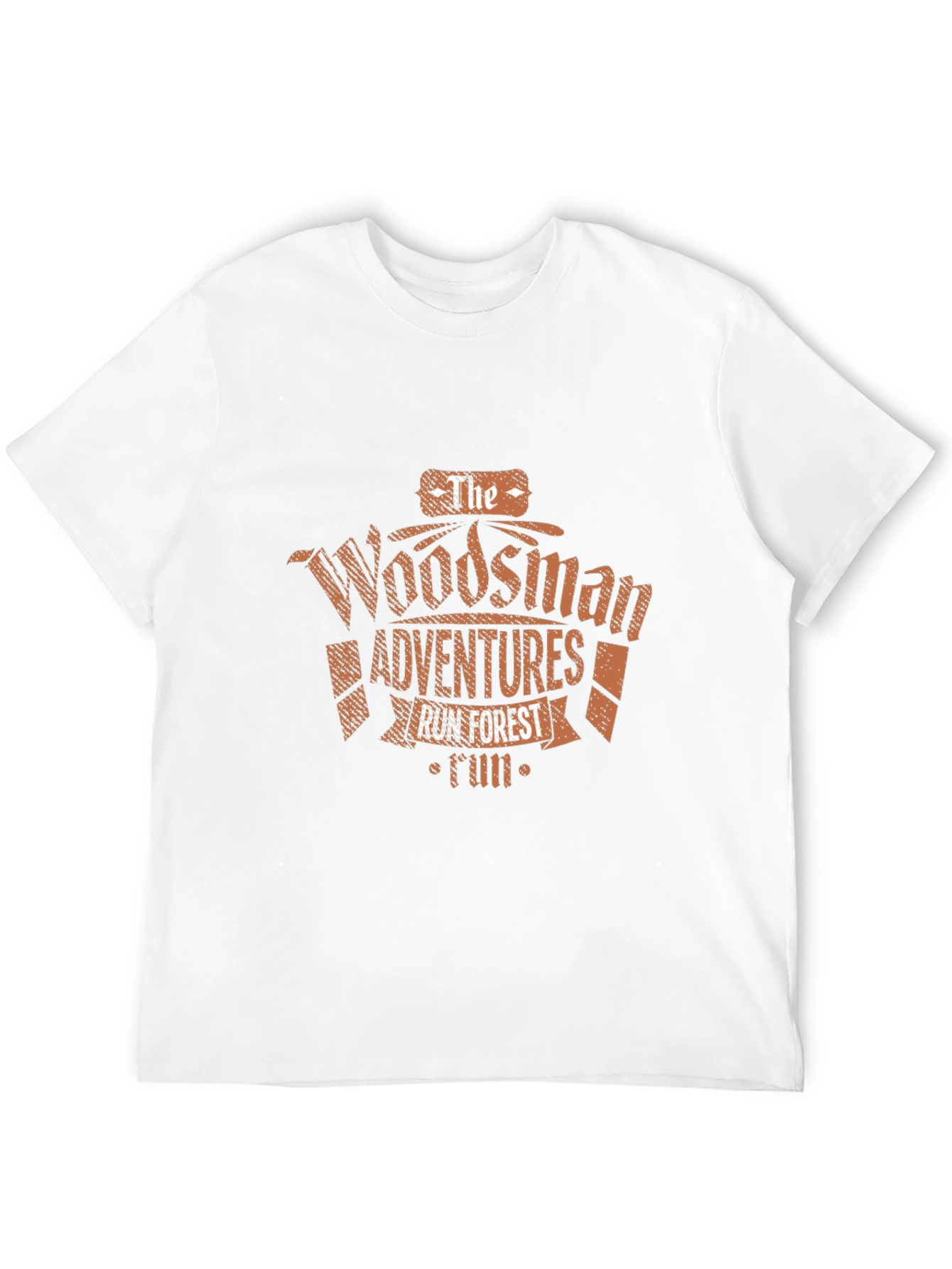 Woodsman Adventures Graphic Tee - Black Cotton T-Shirt