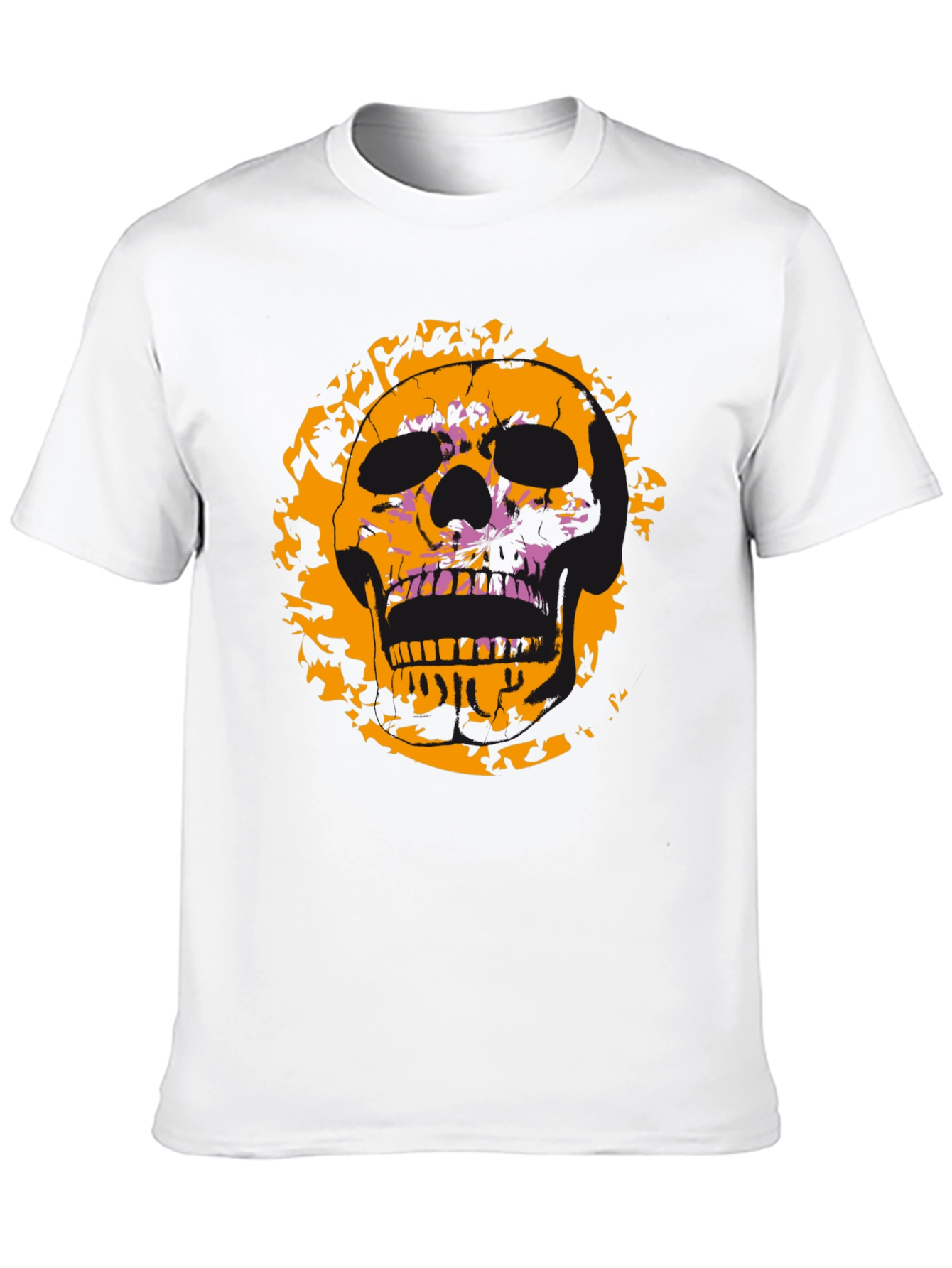 Skull Graphic Tee - Edgy Black T-Shirt