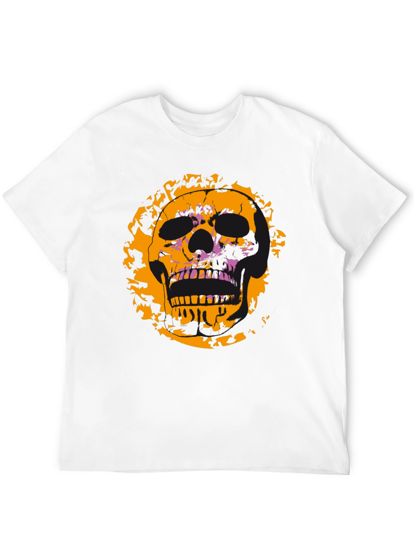 Skull Graphic Tee - Edgy Black T-Shirt