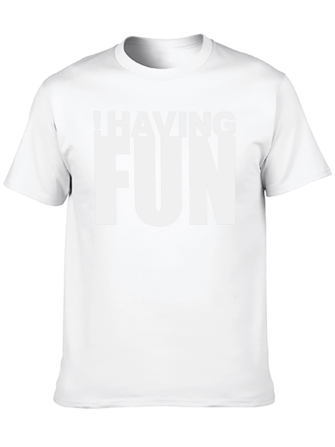 Having Fun Graphic T-Shirt - Black