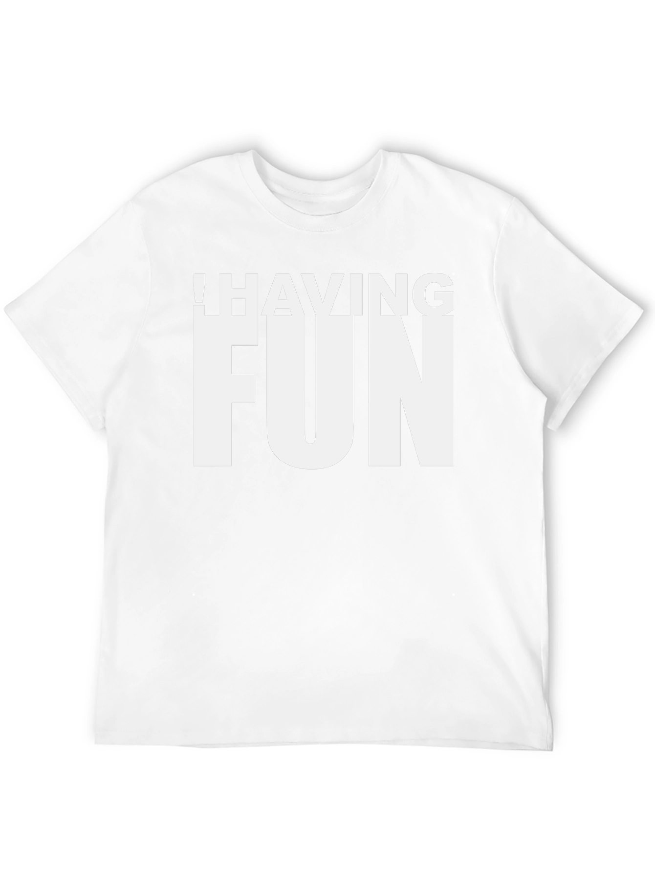 Having Fun Graphic T-Shirt - Black
