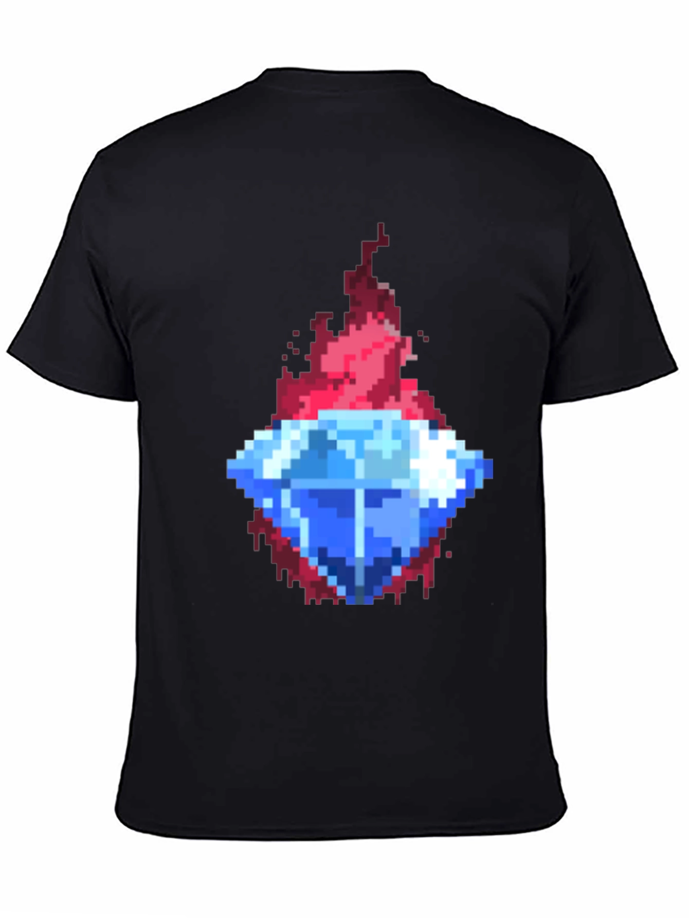 Pixel Art Diamond Tee - Retro Gaming Style
