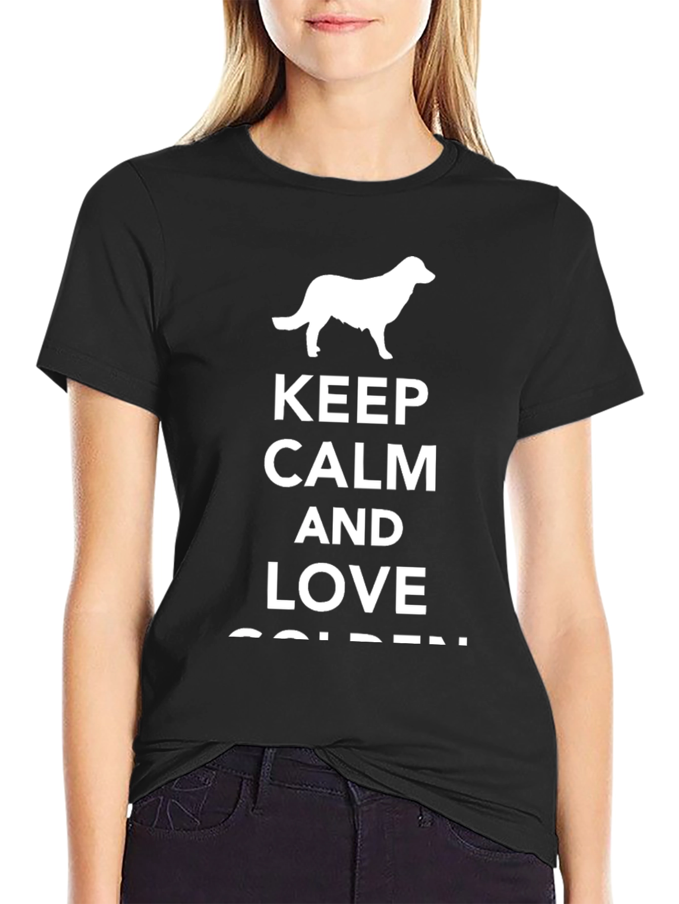 Keep Calm and Love Golden Retriever T-Shirt