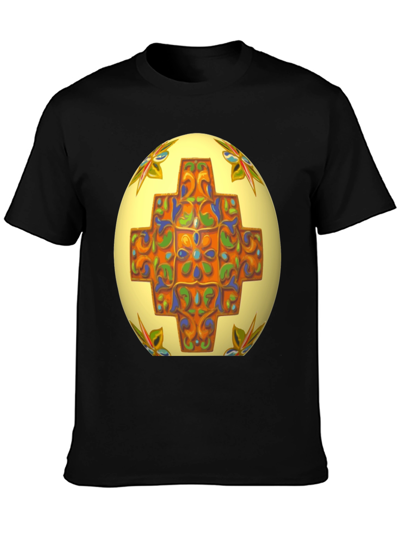 Ornate Easter Egg Graphic Tee - Unique Design