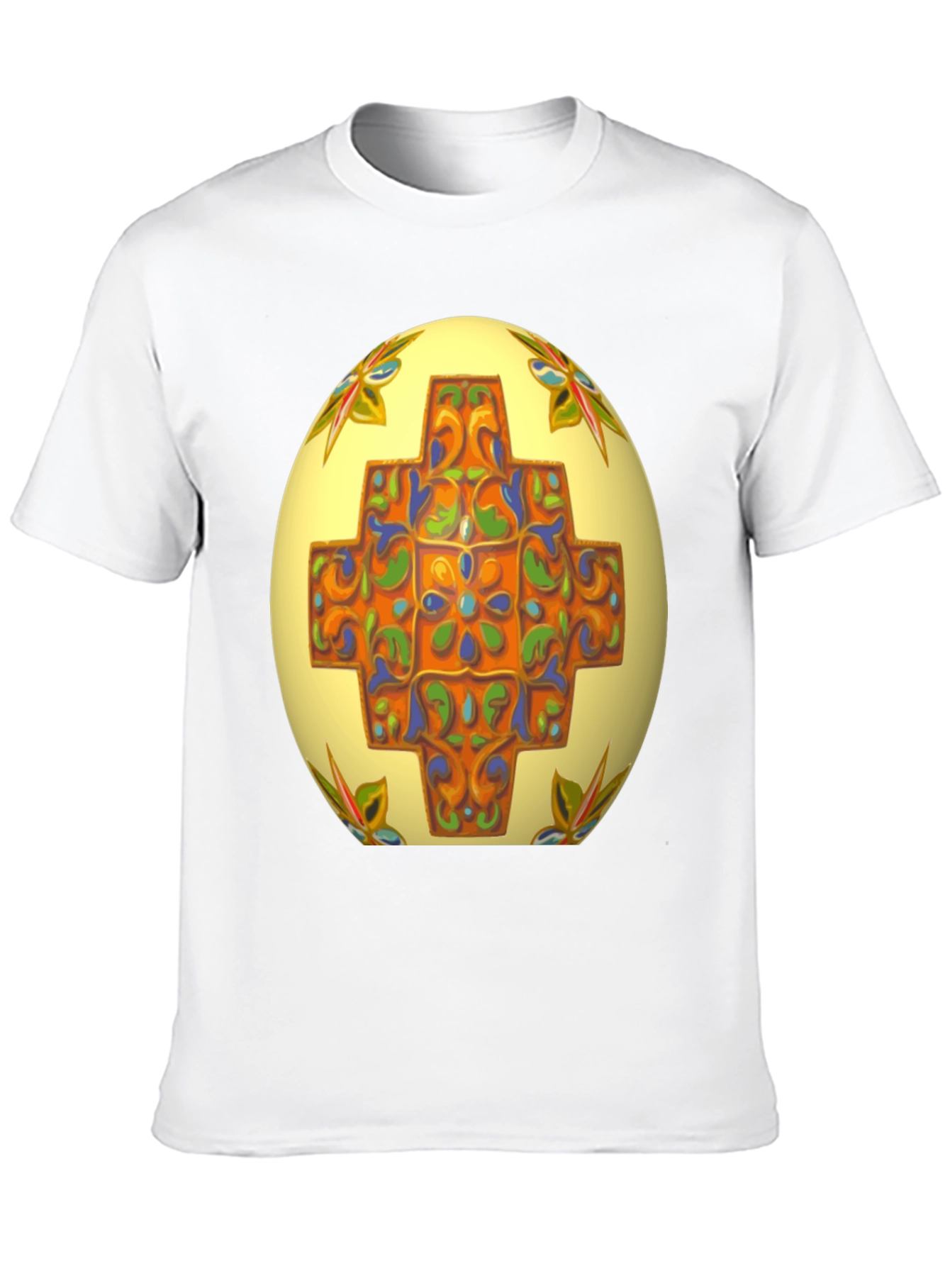 Ornate Easter Egg Graphic Tee - Unique Design