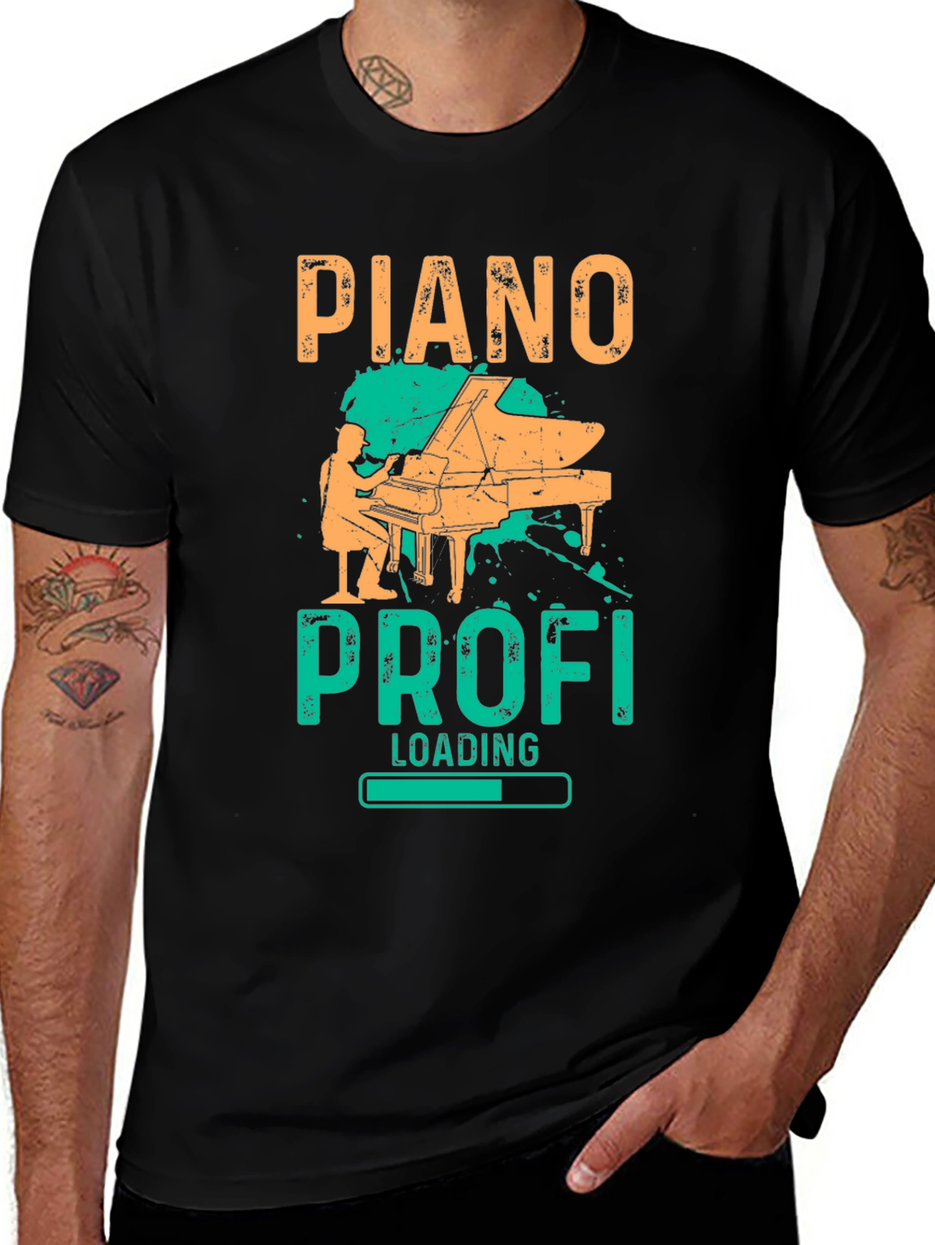 Piano Profi Loading Black T-Shirt