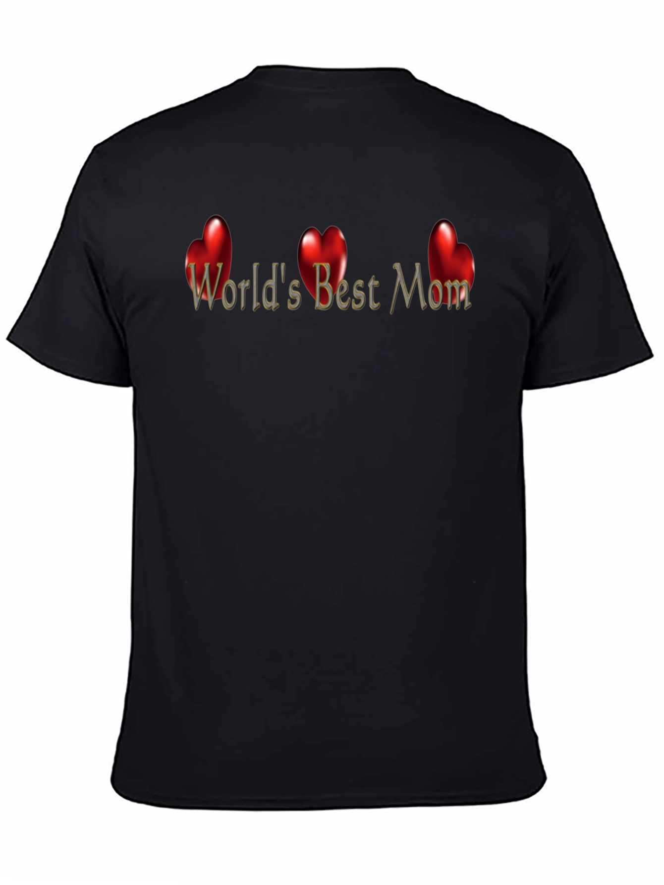 Worlds Best Mom T-Shirt - Heart Design
