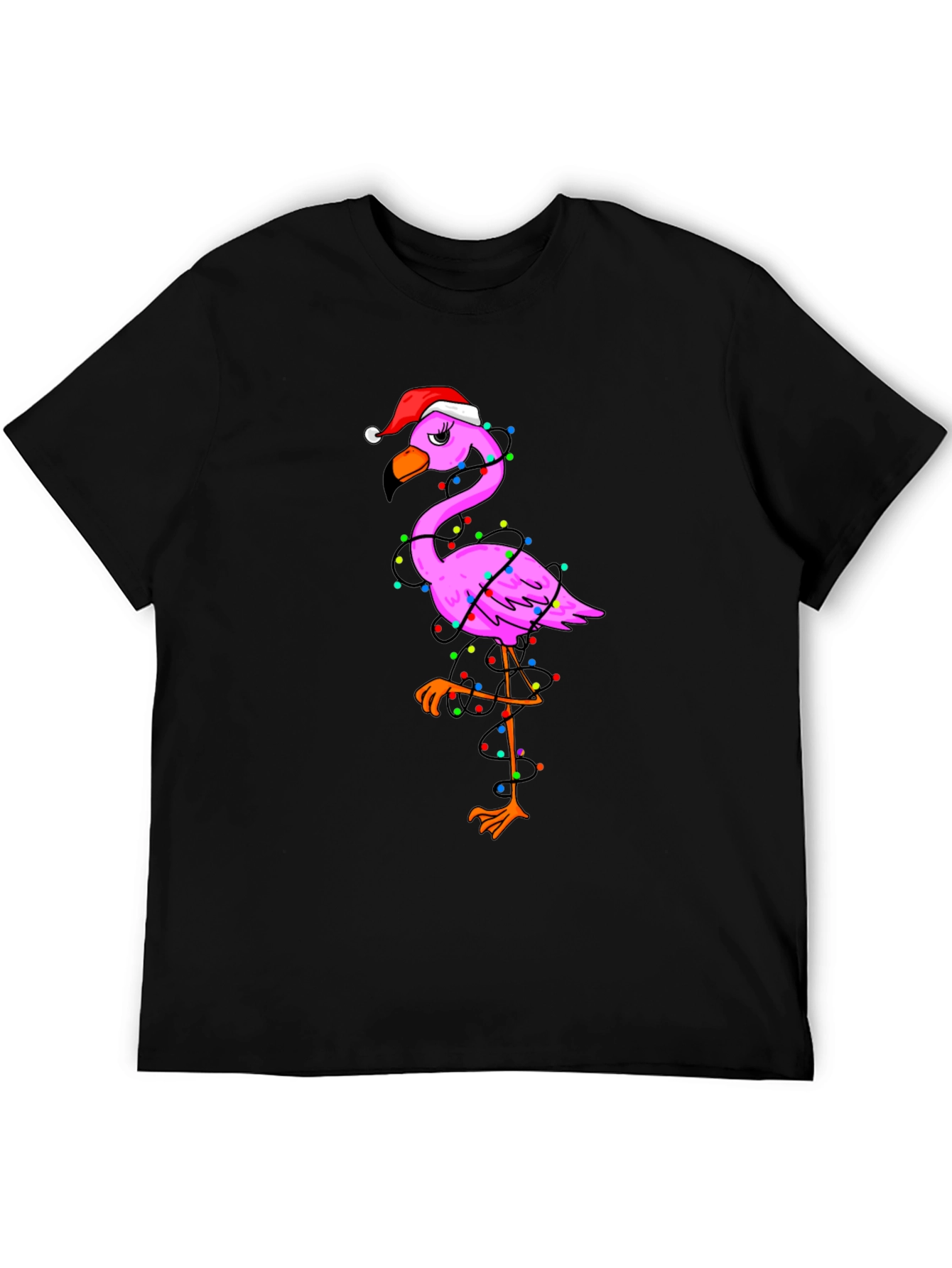 Festive Flamingo Christmas T-Shirt