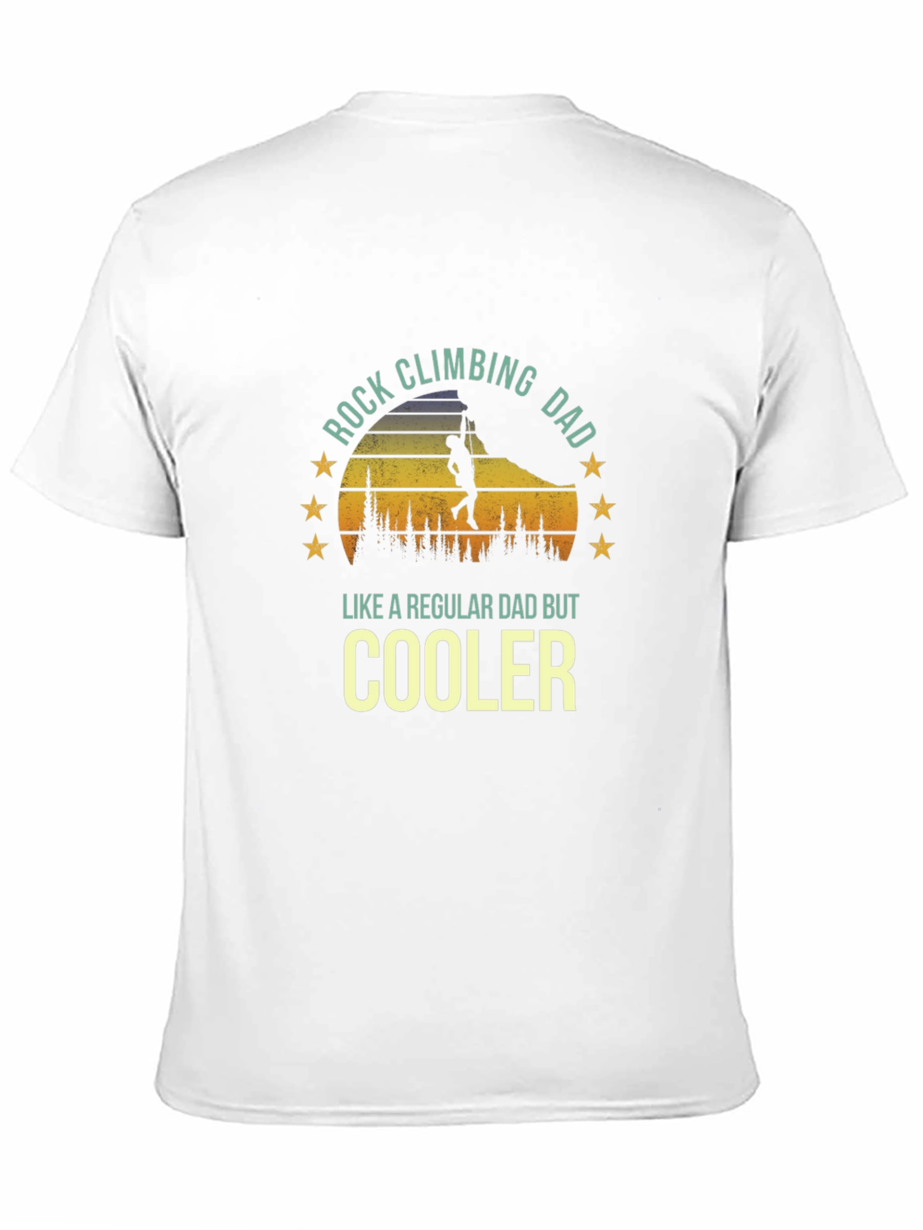 Rock Climbing Dad T-Shirt - Cool Fathers Day Gift