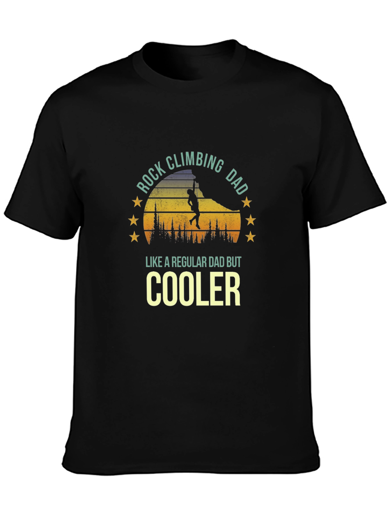 Rock Climbing Dad T-Shirt - Cool Fathers Day Gift