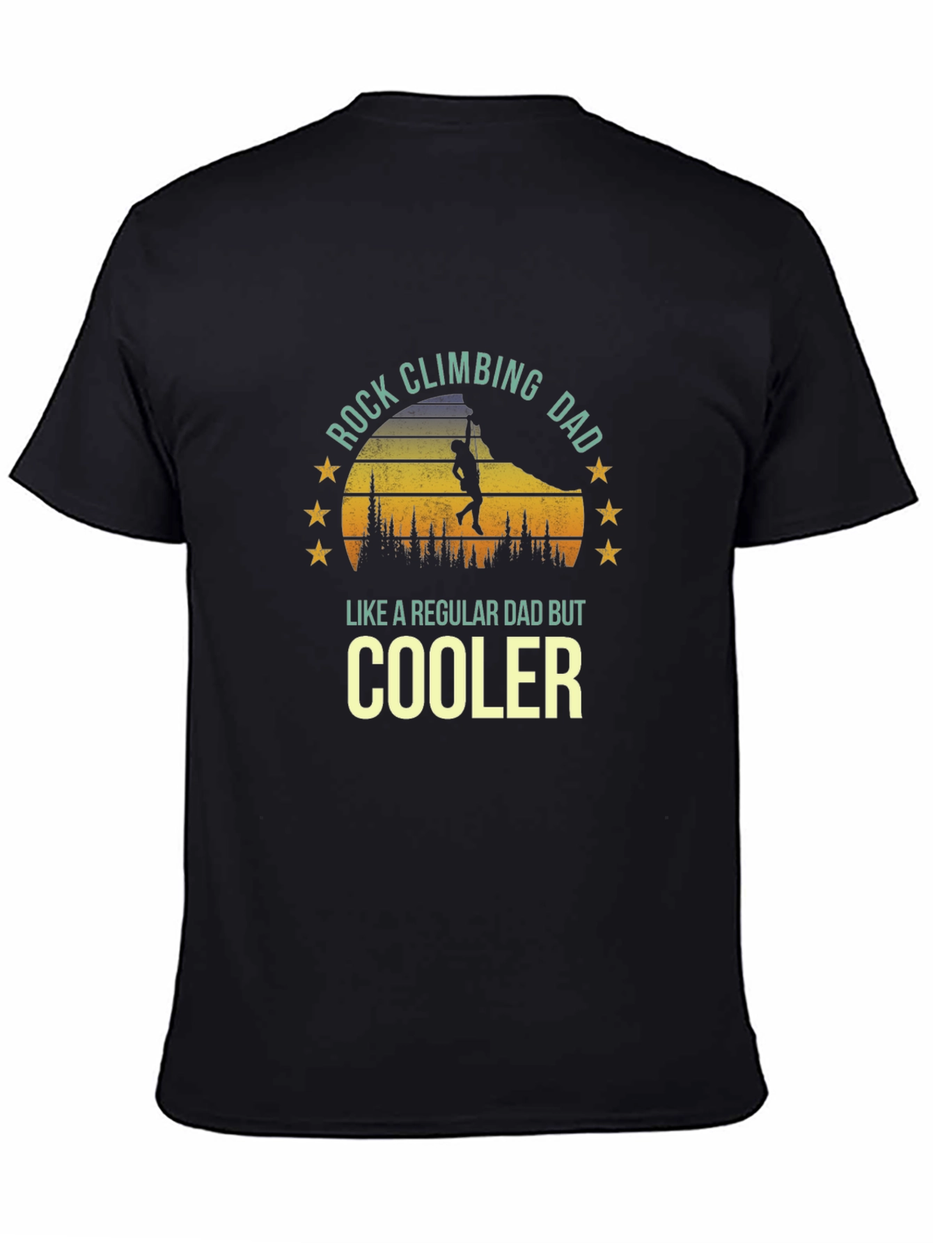 Rock Climbing Dad T-Shirt - Cool Fathers Day Gift