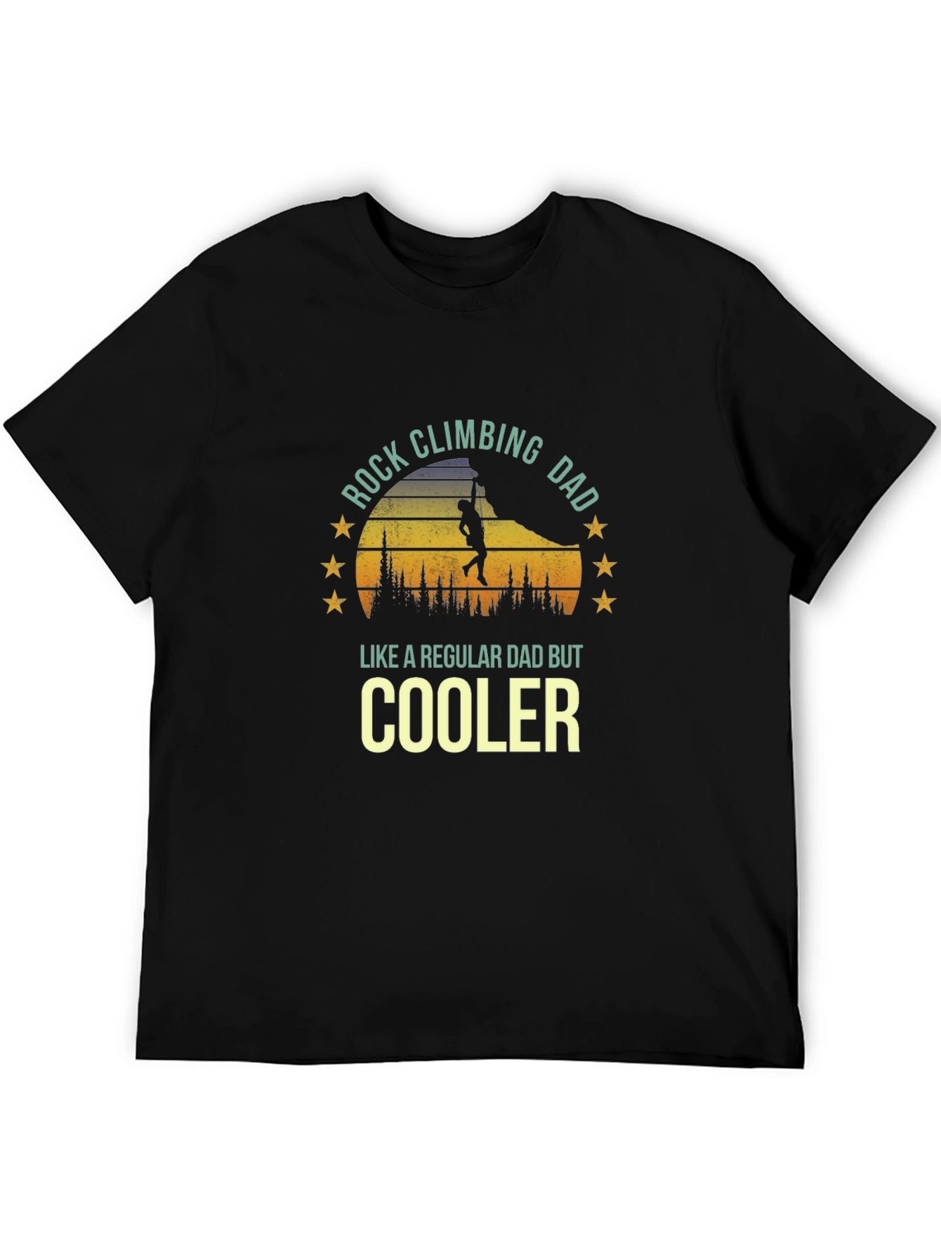 Rock Climbing Dad T-Shirt - Cool Fathers Day Gift