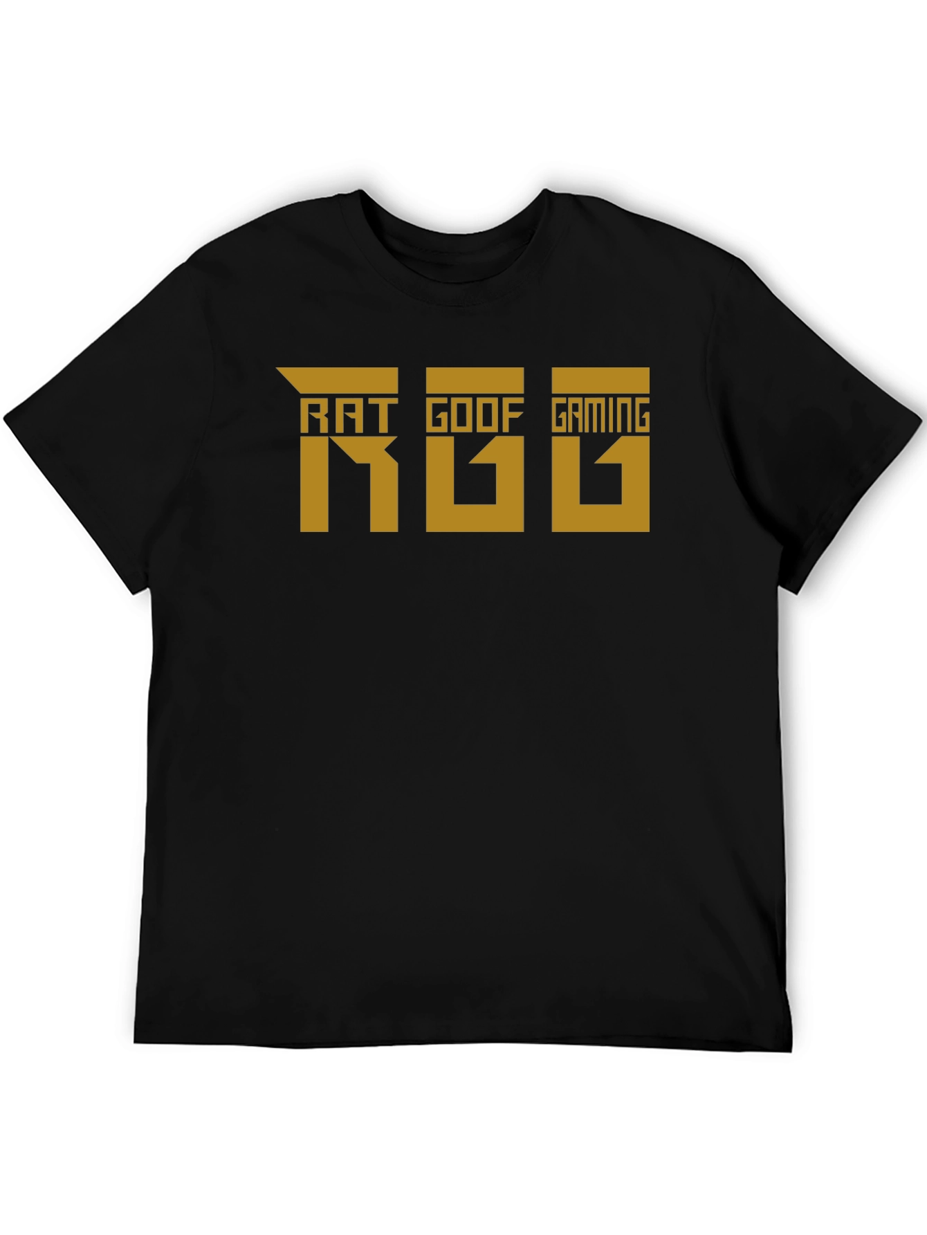 Rat Goof Gaming T-Shirt - Black Crew Neck Tee