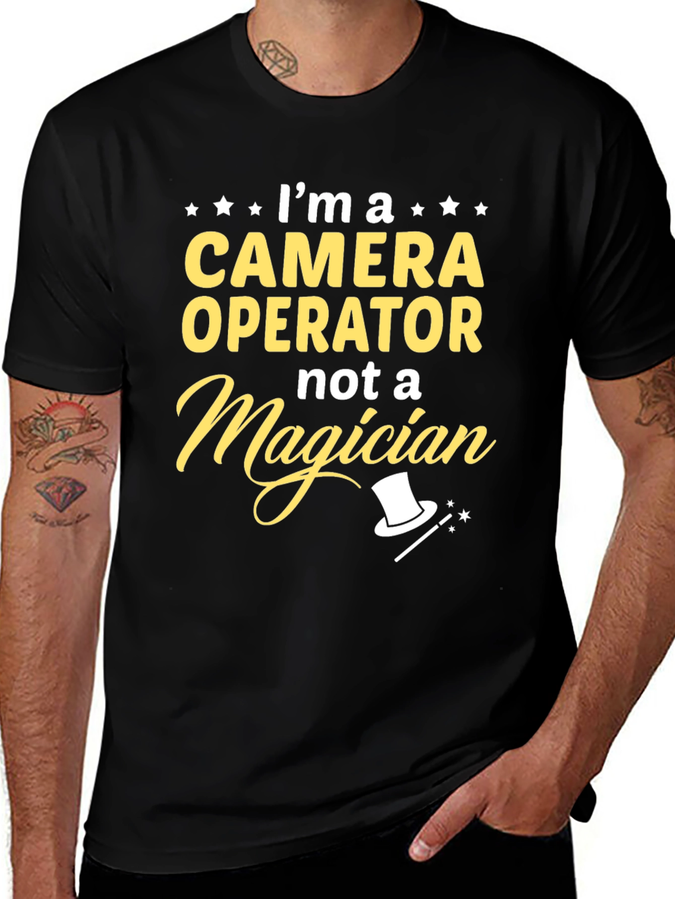 Camera Operator Not a Magician Graphic Tee