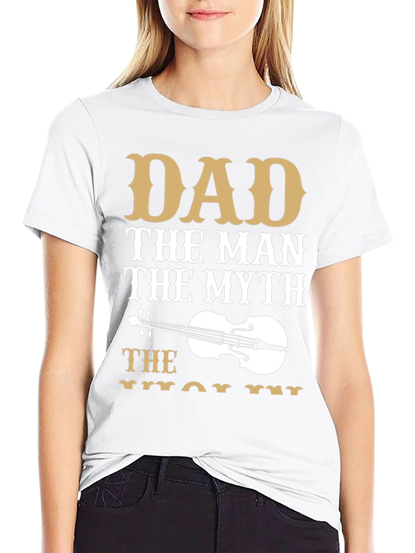 Dad The Man The Myth Violinist T-Shirt