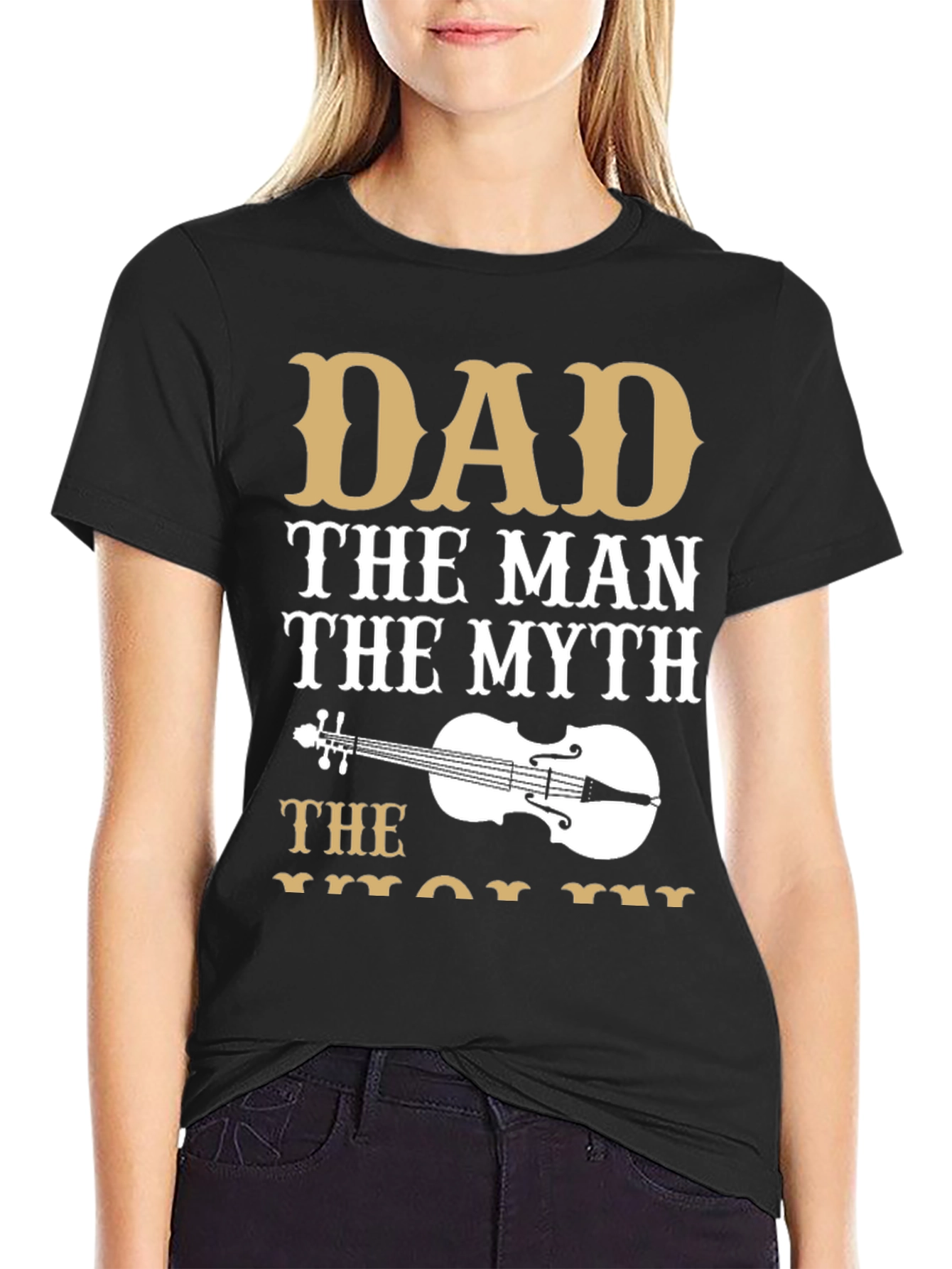 Dad The Man The Myth Violinist T-Shirt