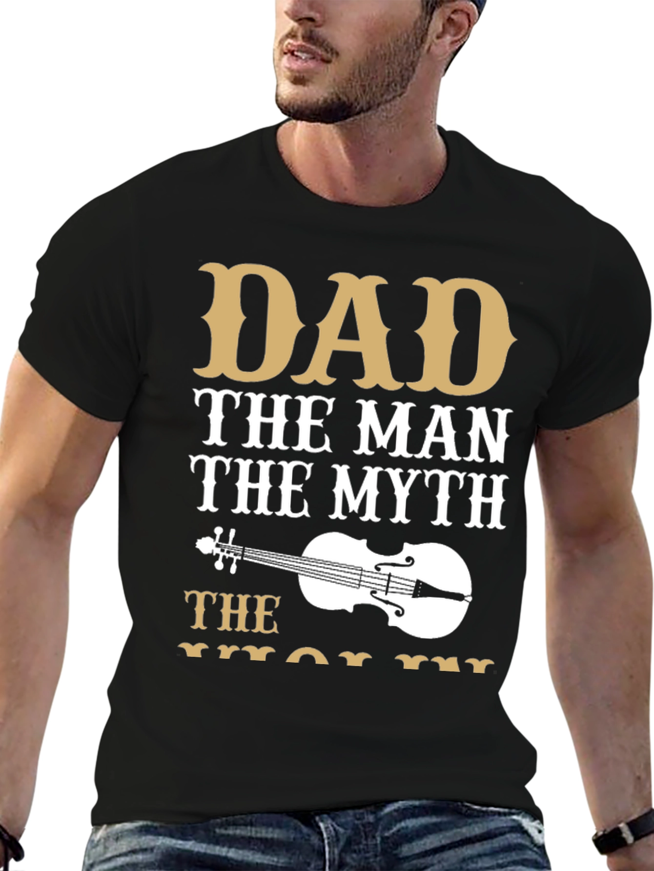Dad The Man The Myth Violinist T-Shirt