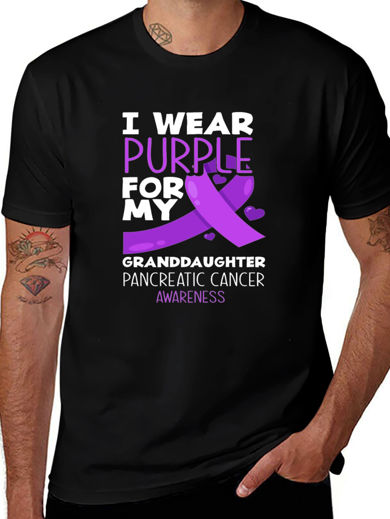 Purple Pancreatic Cancer Awareness T-Shirt