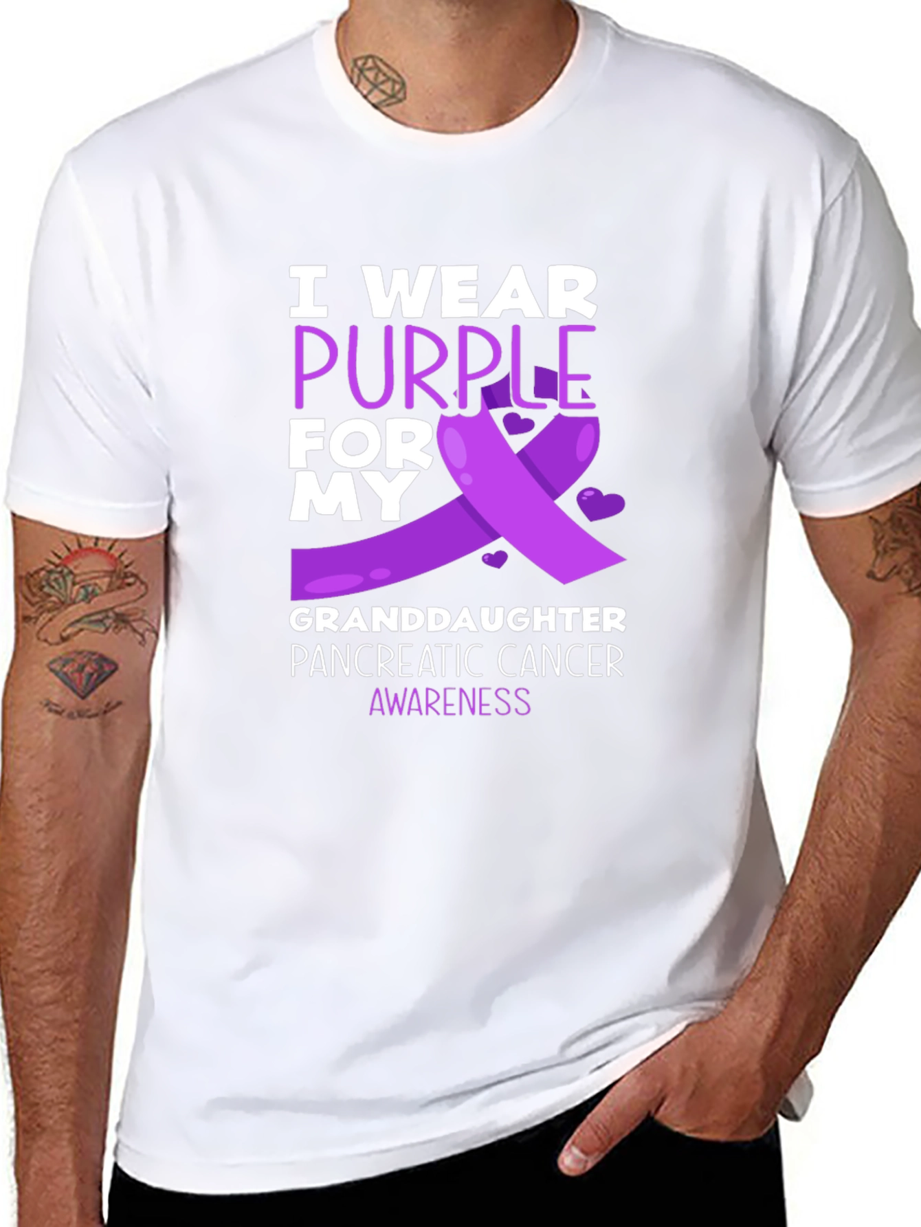 Purple Pancreatic Cancer Awareness T-Shirt