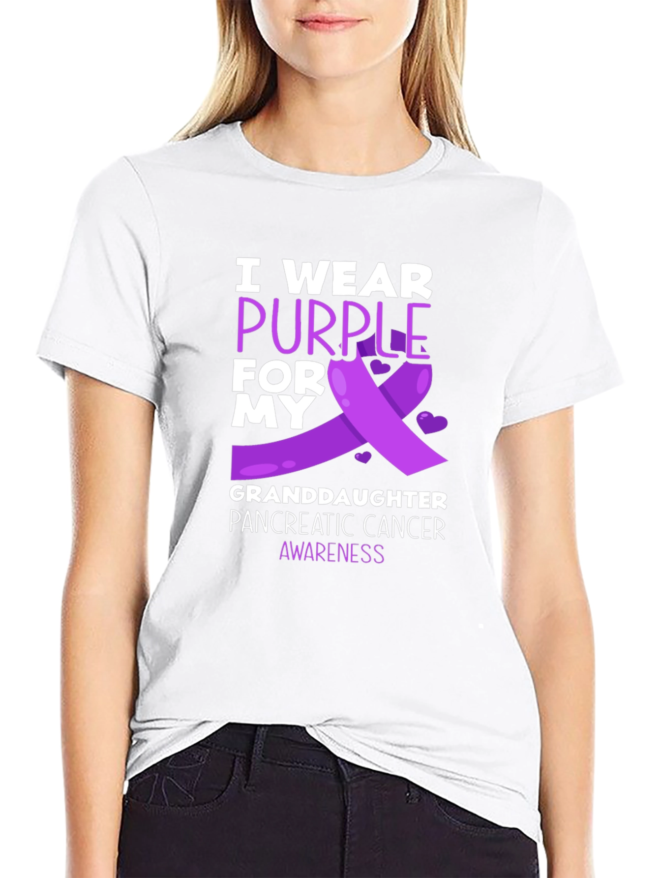 Purple Pancreatic Cancer Awareness T-Shirt