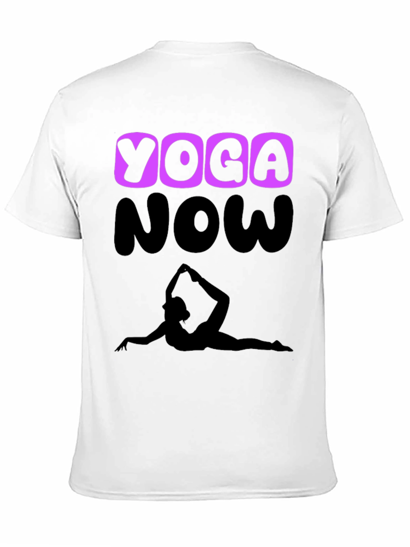 Yoga Now Graphic Tee - Black Cotton Blend