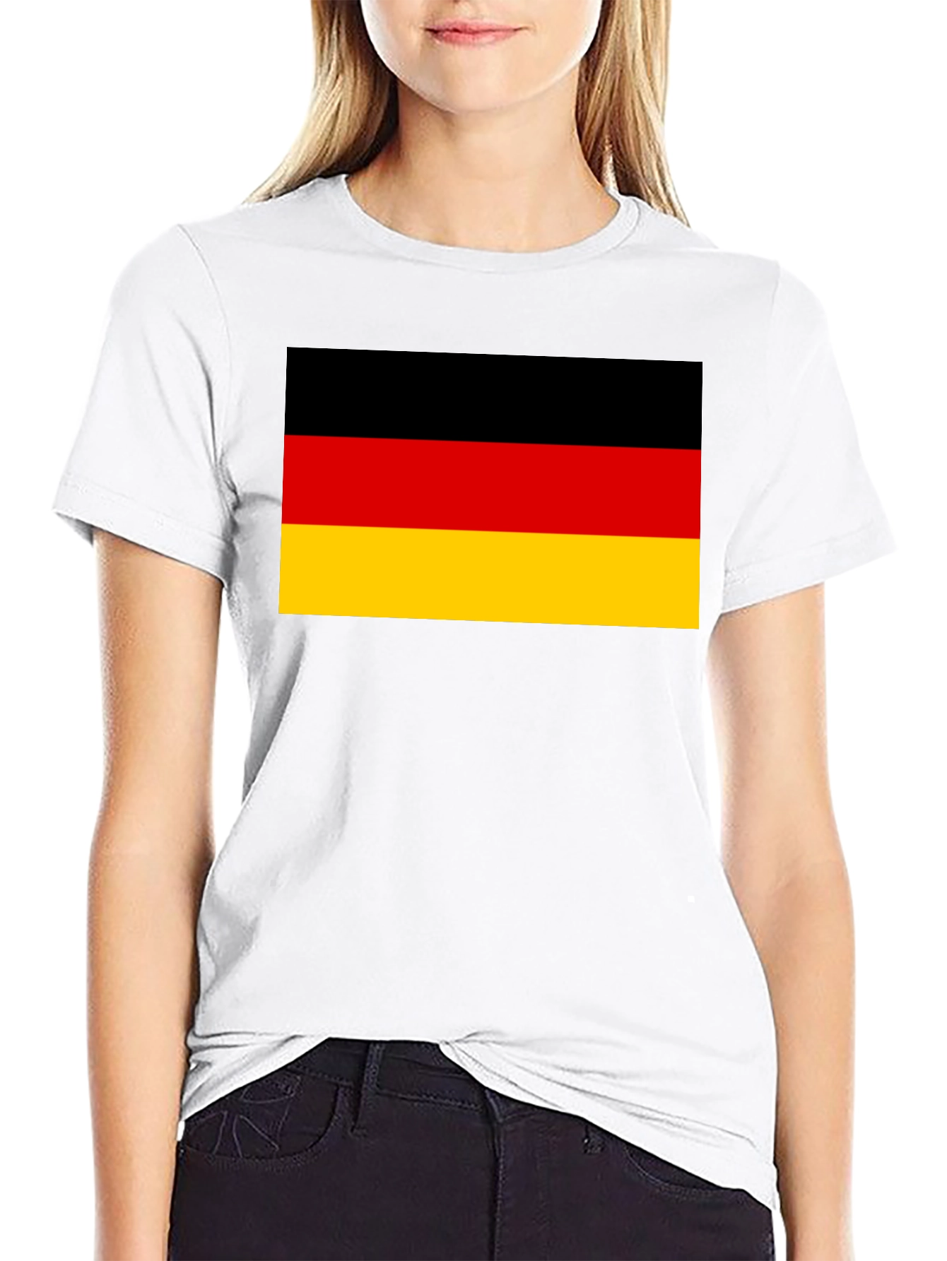 Germany Flag T-Shirt - Black Crew Neck Tee
