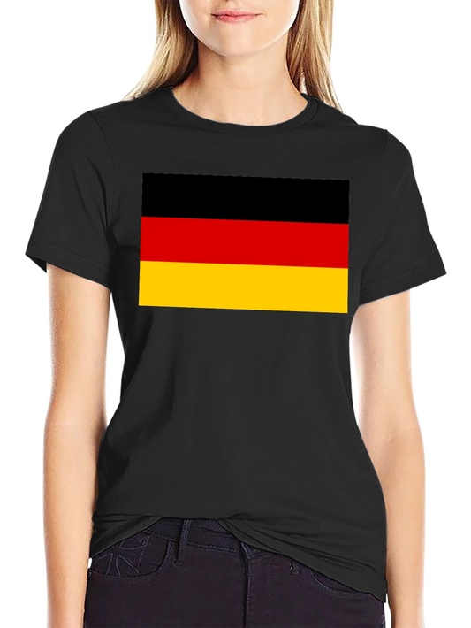 Germany Flag T-Shirt - Black Crew Neck Tee