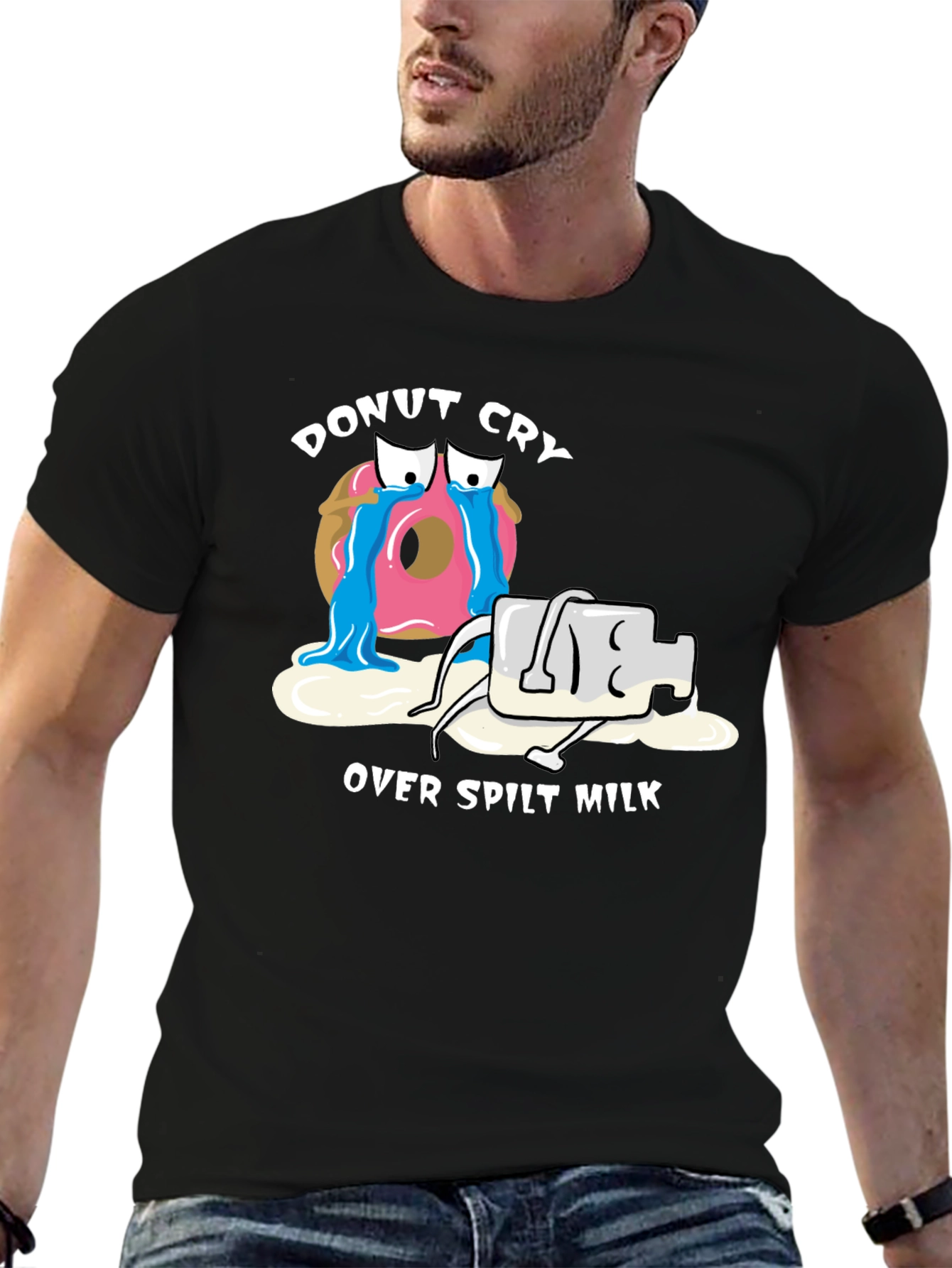 Donut Cry Over Spilt Milk Graphic Tee - Unisex