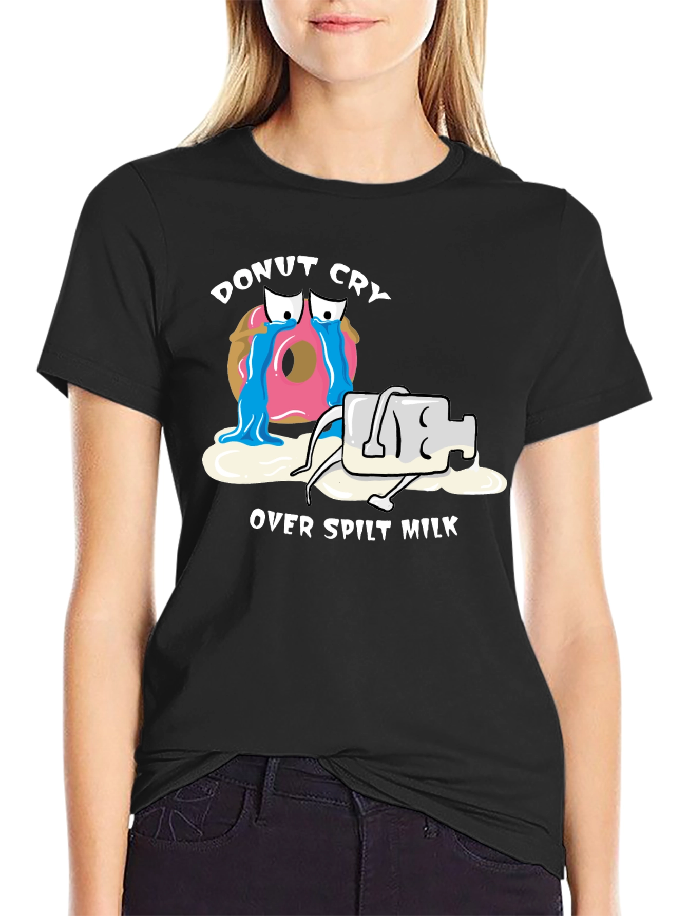 Donut Cry Over Spilt Milk Graphic Tee - Unisex