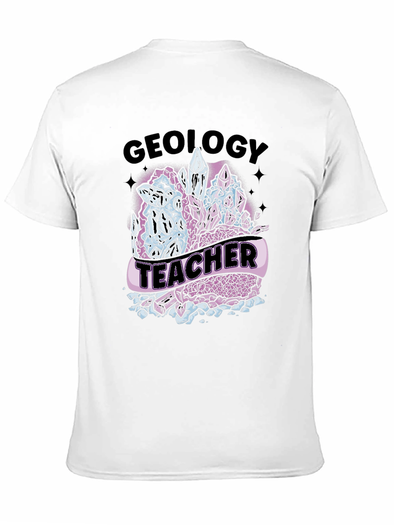 Geology Teacher Graphic Tee - Unique Crystal Design