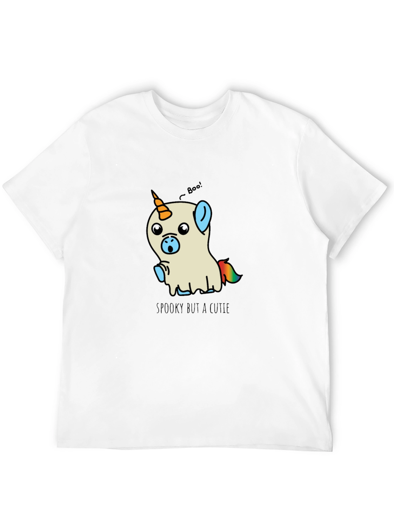 Spooky Cutie Unicorn Ghost Graphic Tee