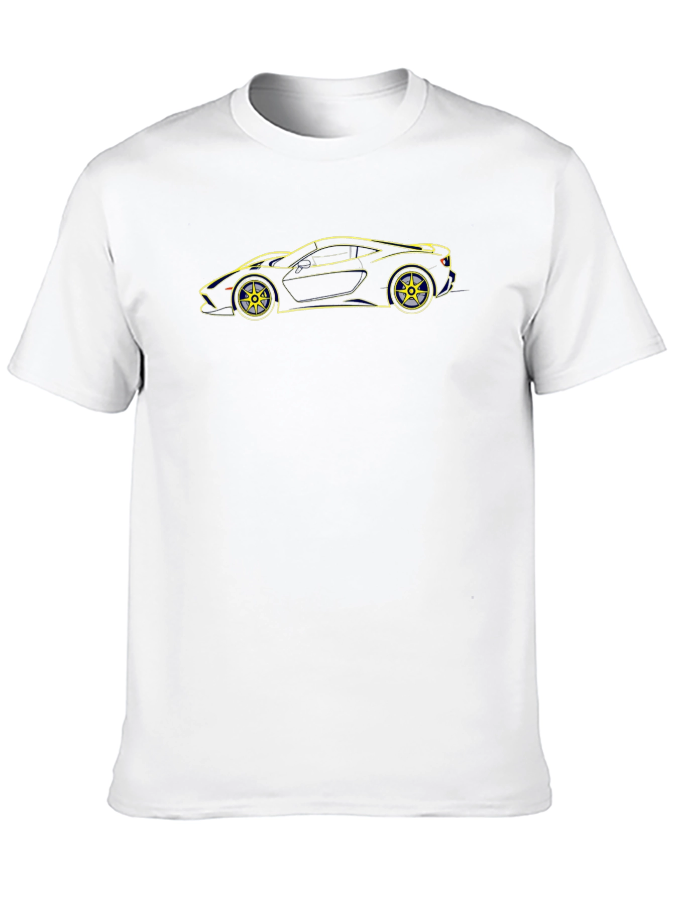 Sleek Black Car Outline T-Shirt