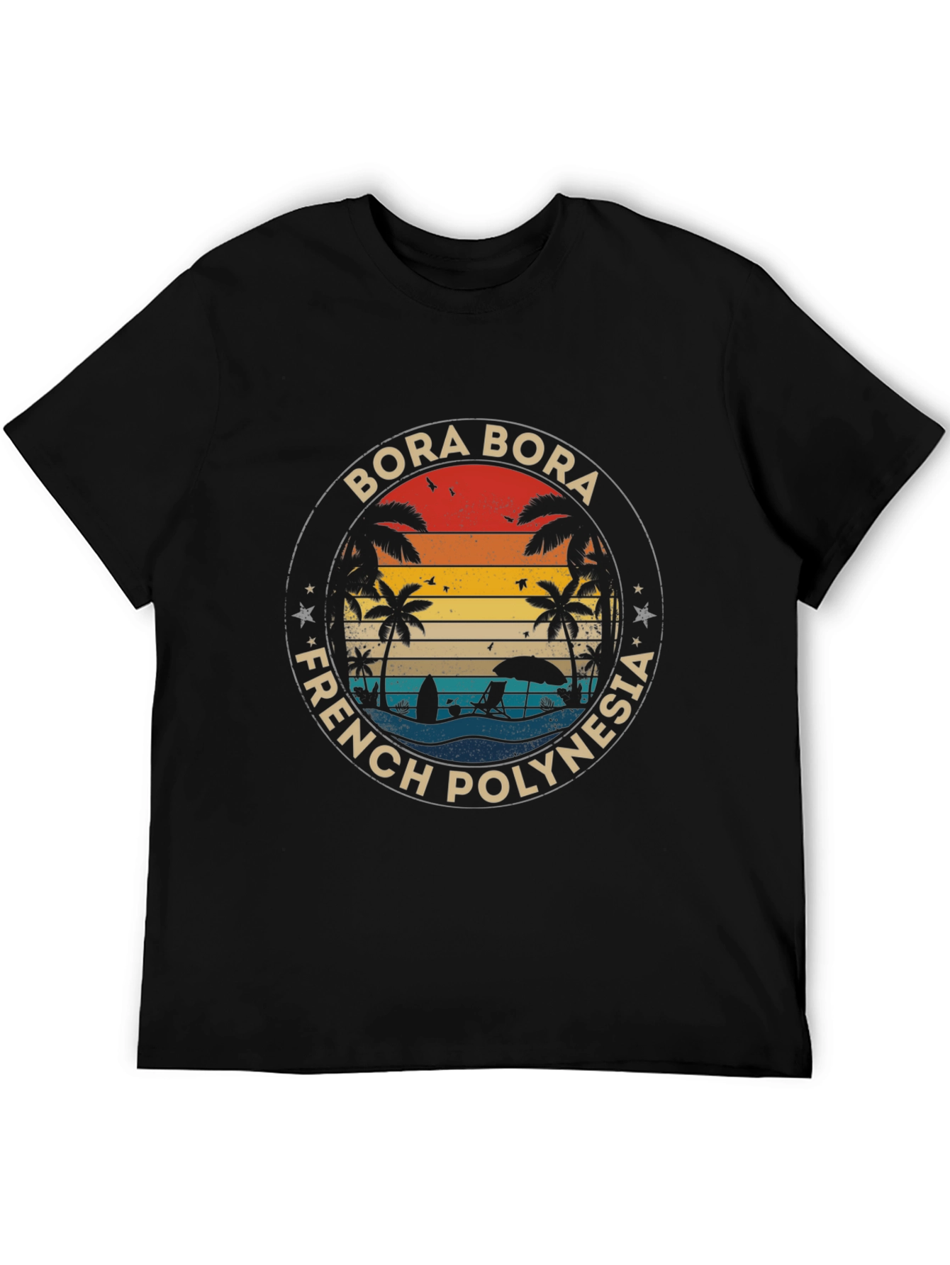 Bora Bora French Polynesia Retro T-Shirt