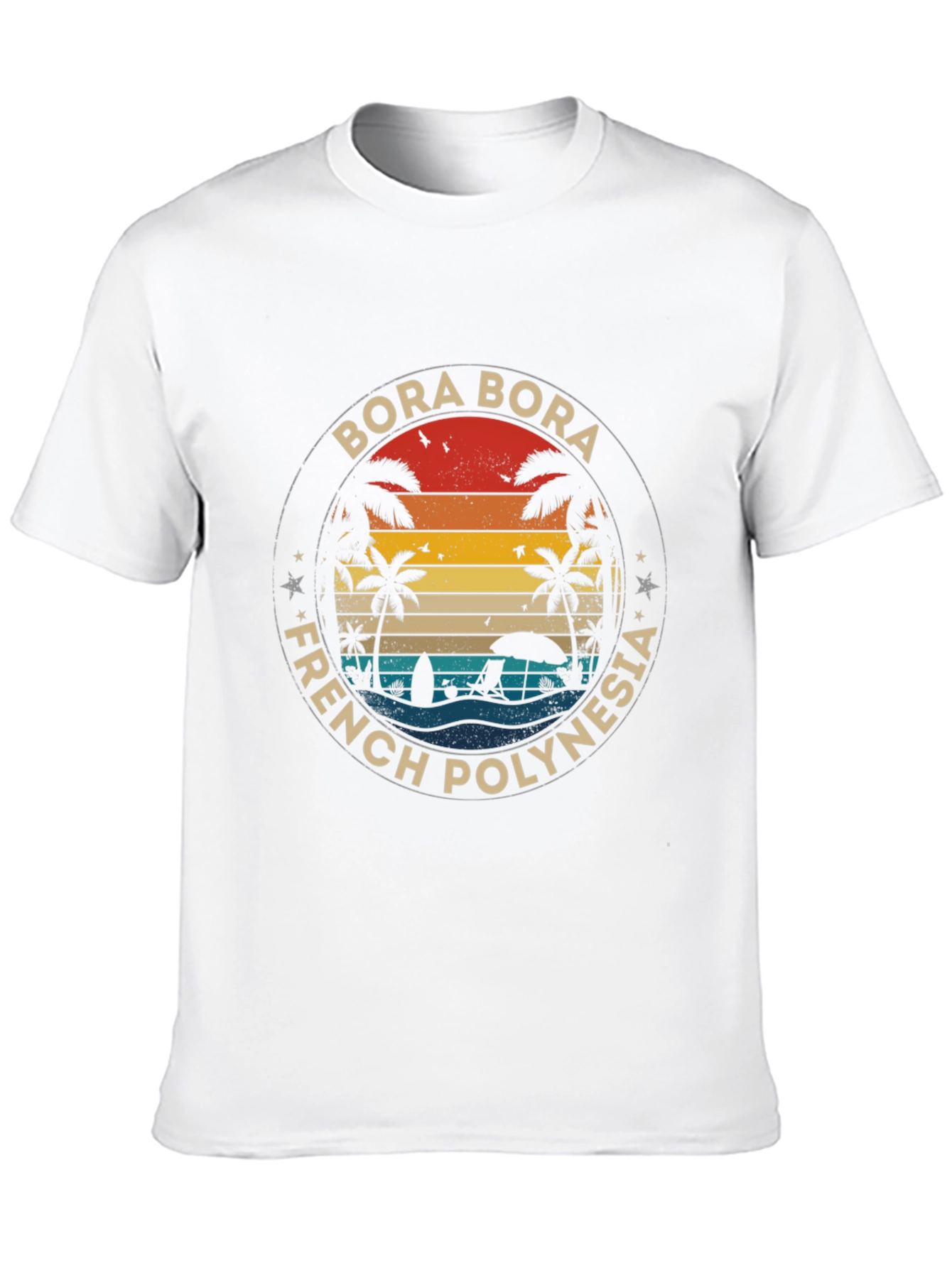 Bora Bora French Polynesia Retro T-Shirt