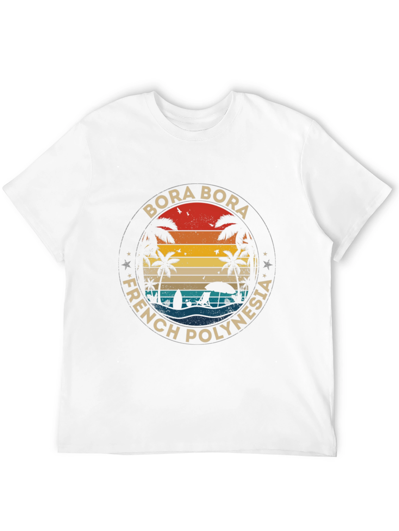 Bora Bora French Polynesia Retro T-Shirt