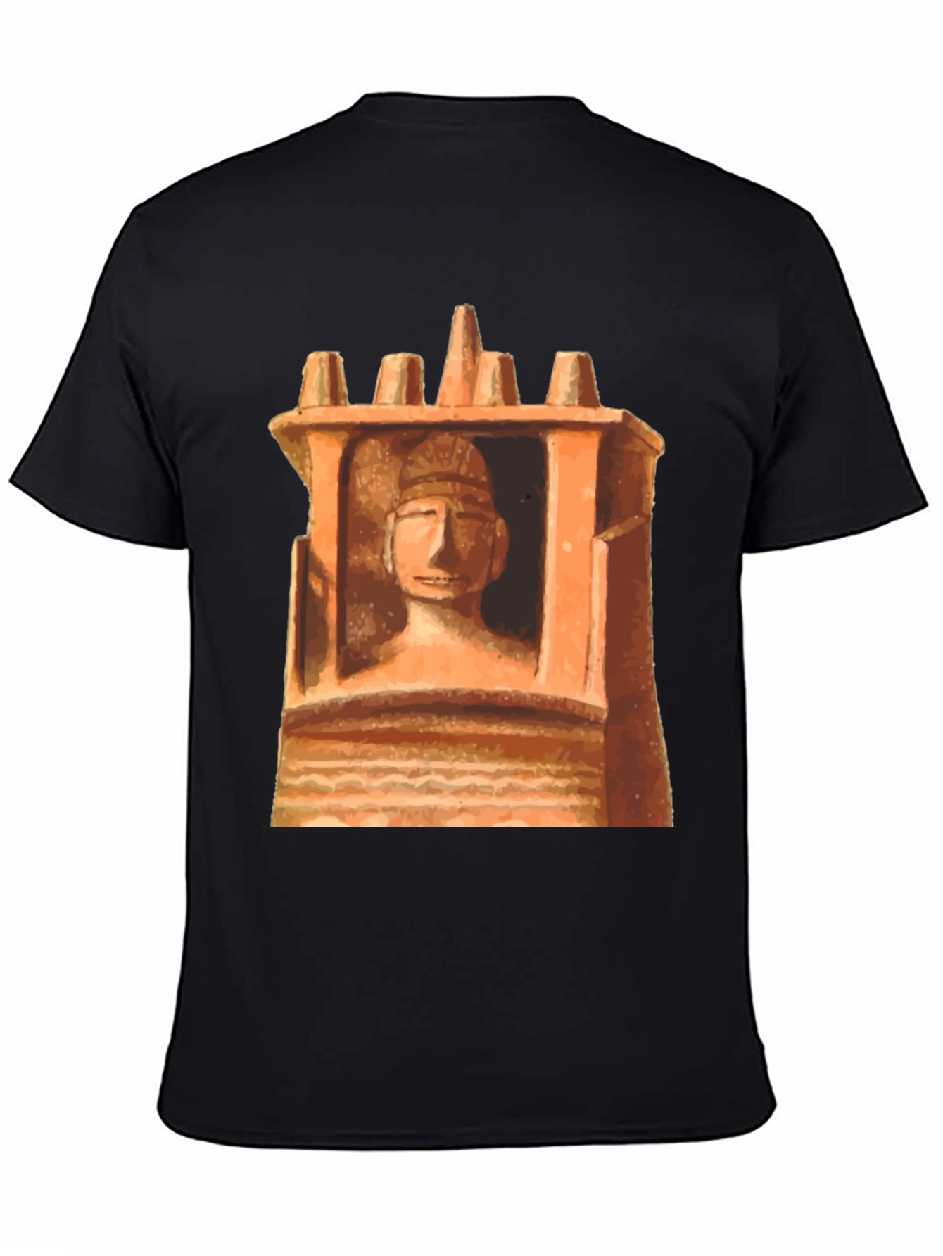 Unique Graphic Tee - Ancient Statue Design