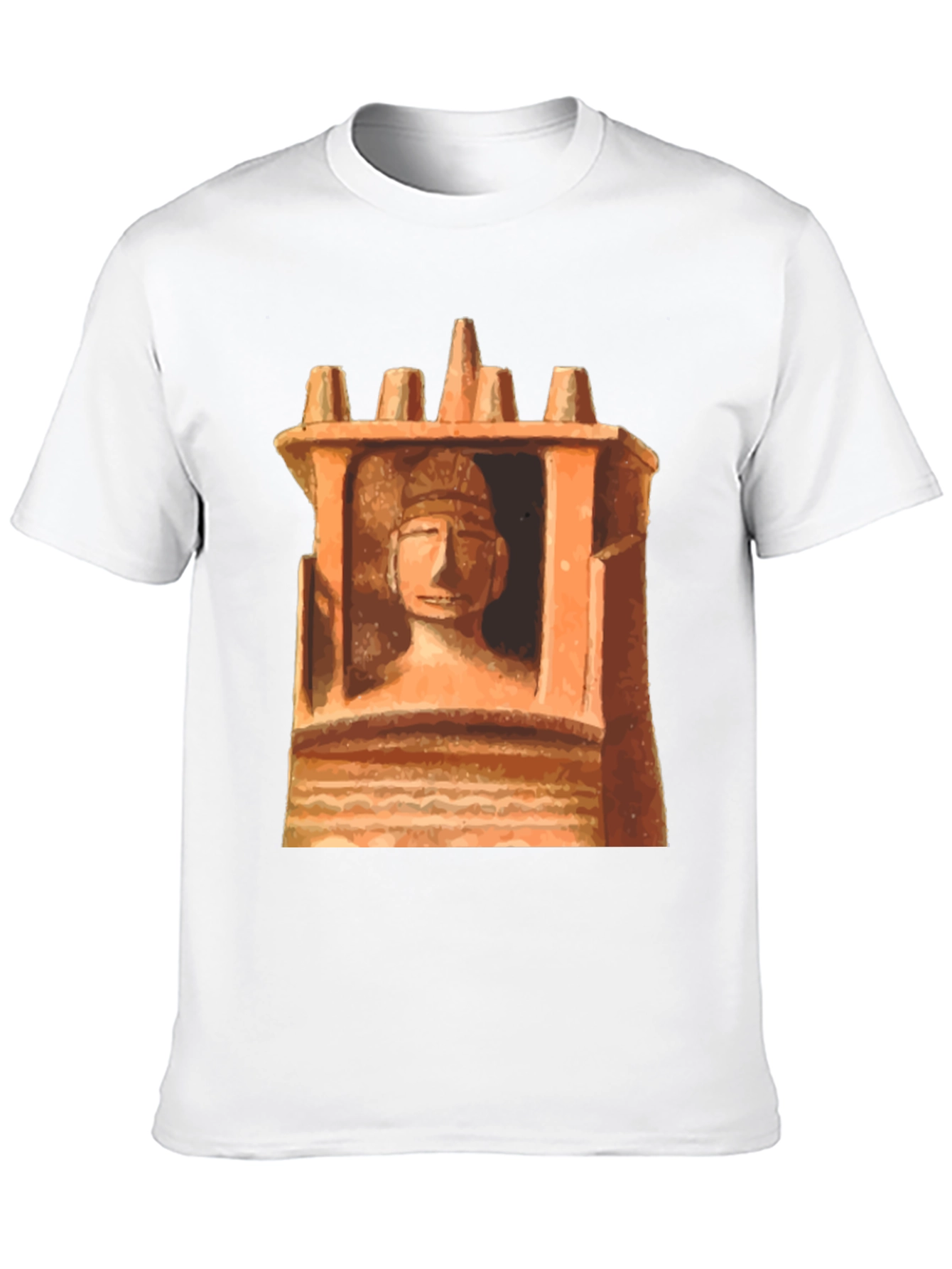 Unique Graphic Tee - Ancient Statue Design
