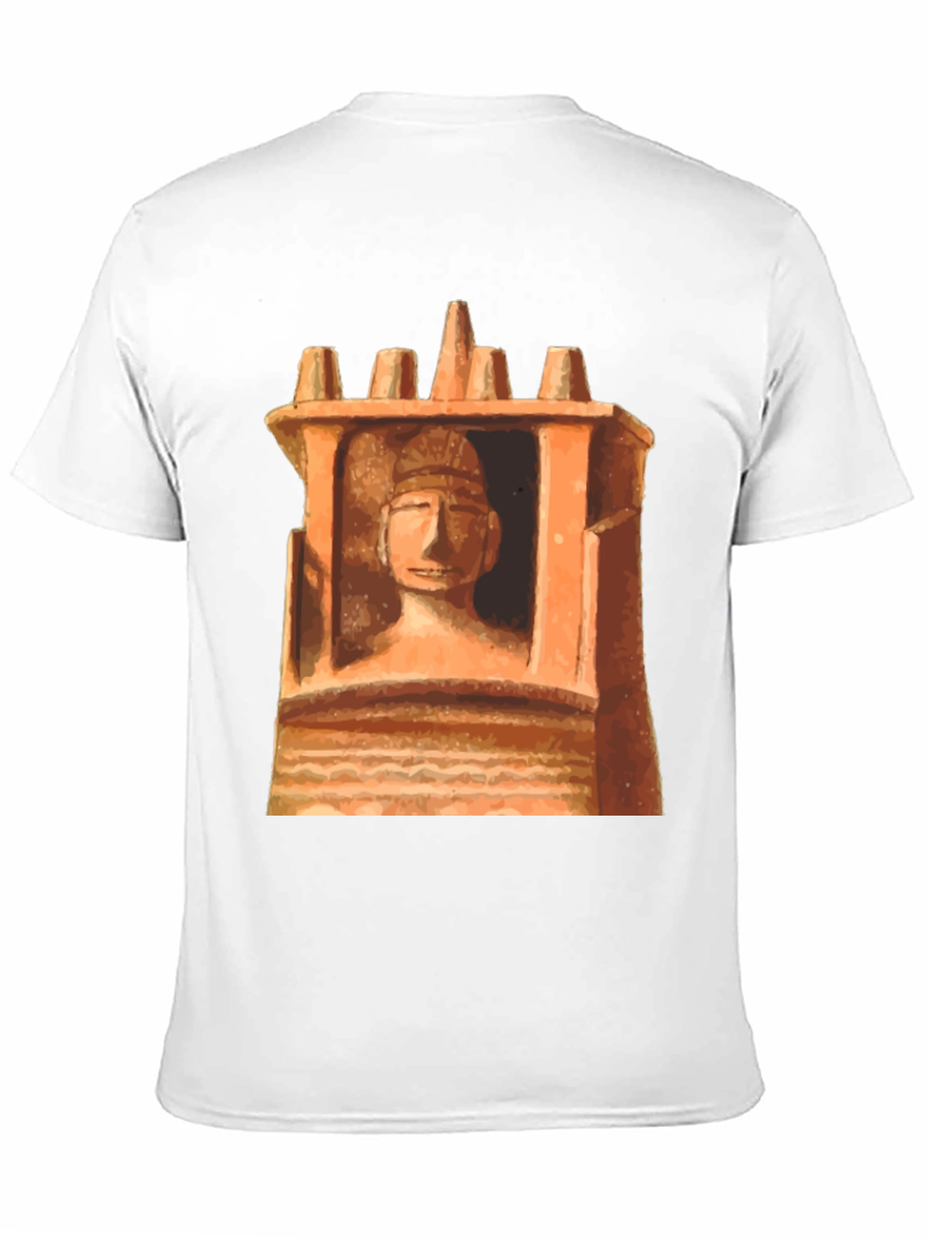 Unique Graphic Tee - Ancient Statue Design