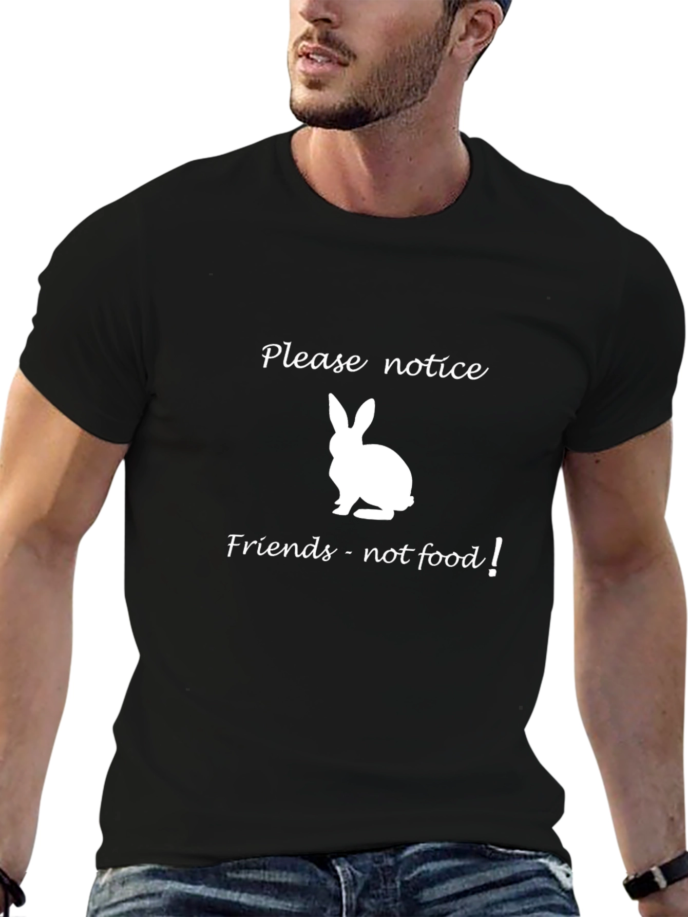 Rabbit Graphic T-Shirt - Vegan Friendly