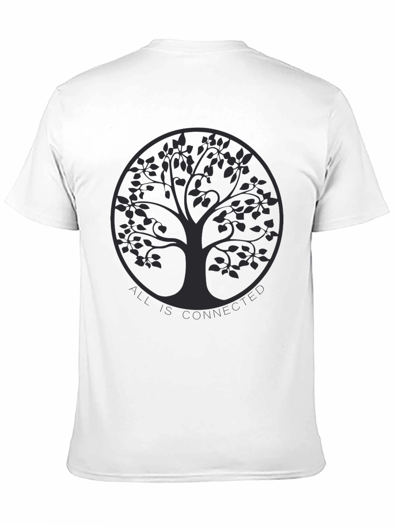 Connected Tree Graphic Tee - Unisex Black T-Shirt