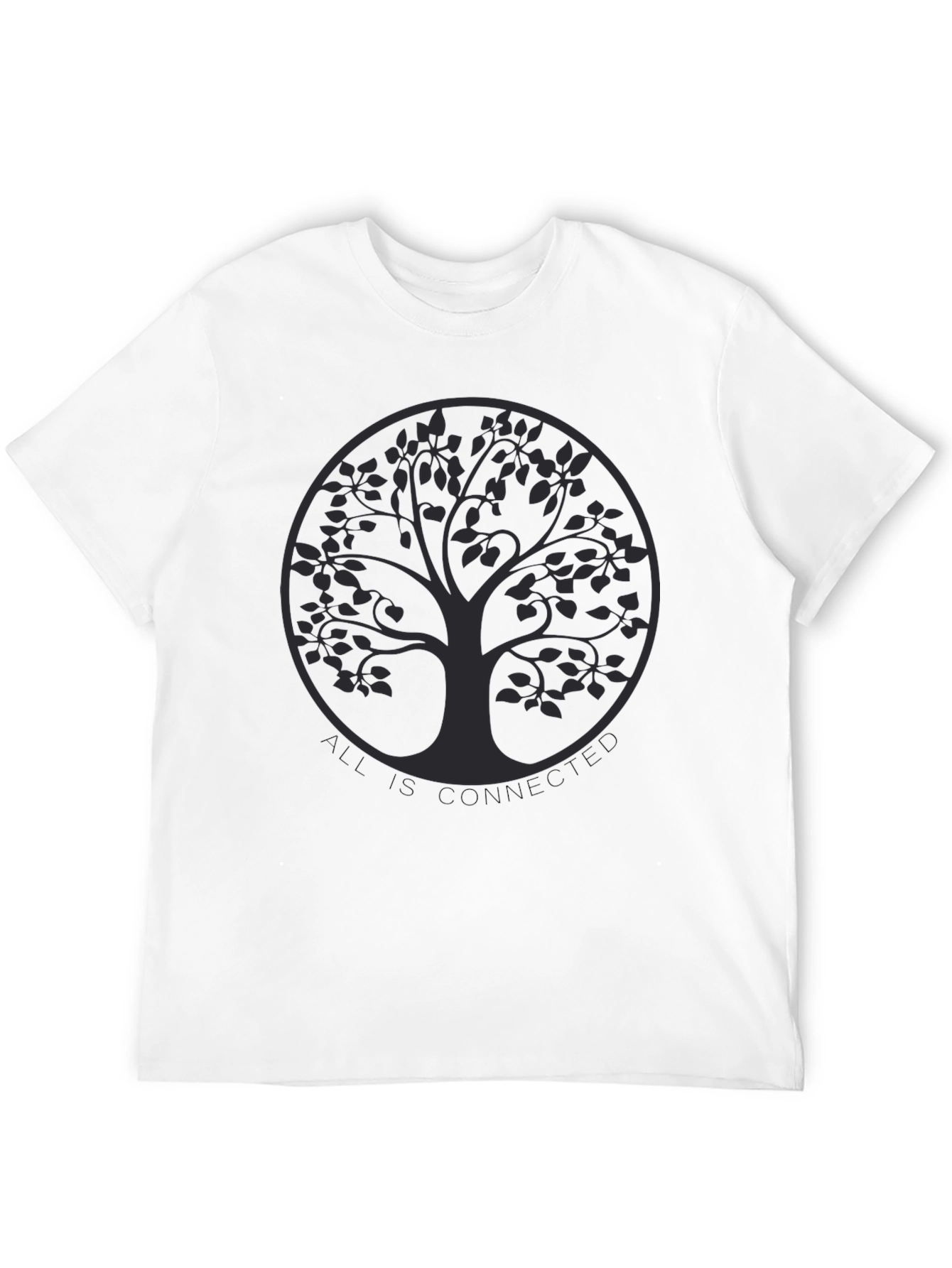 Connected Tree Graphic Tee - Unisex Black T-Shirt