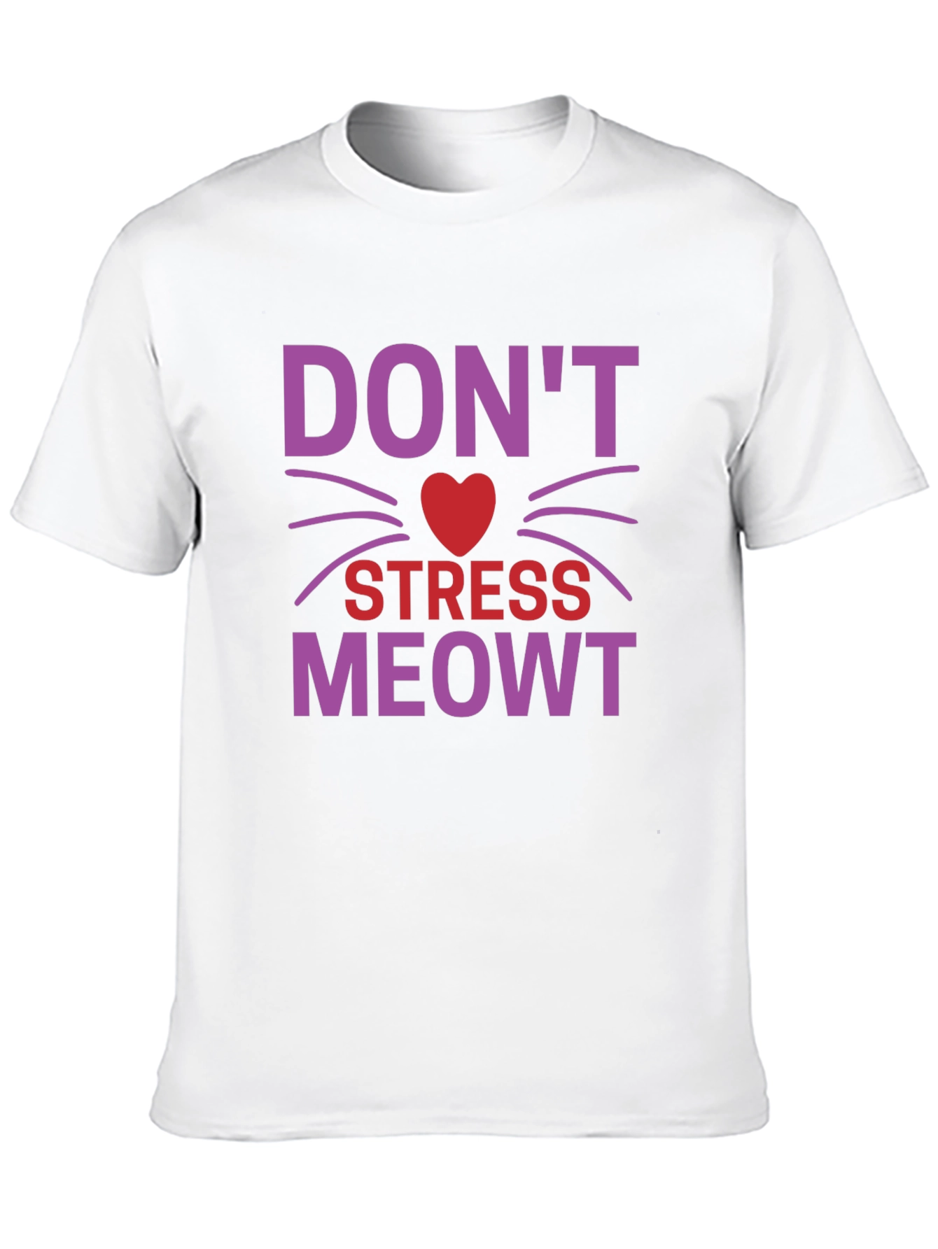 Dont Stress Meowt Black Graphic Tee