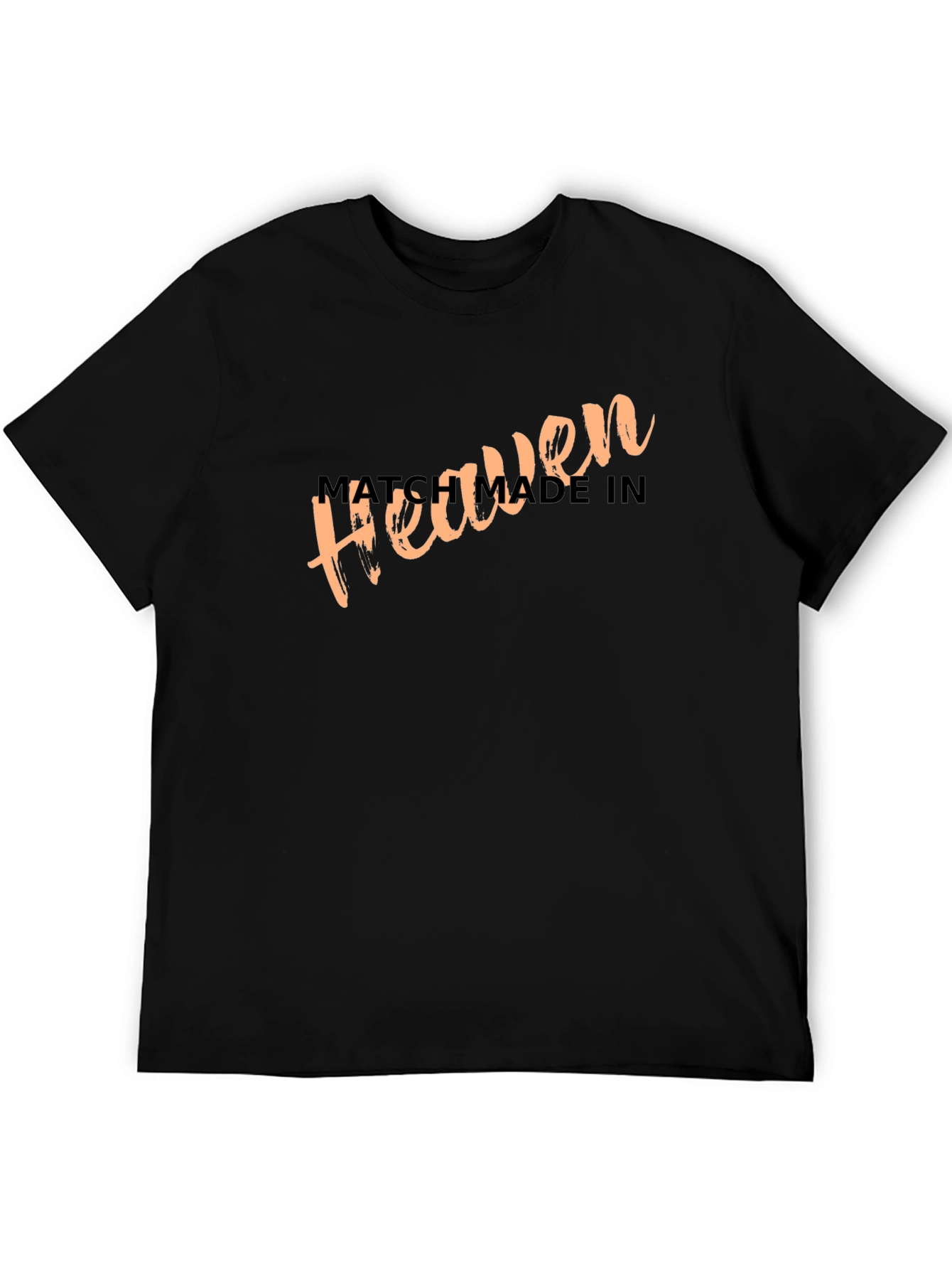 Match Made In Heaven Black Graphic Tee