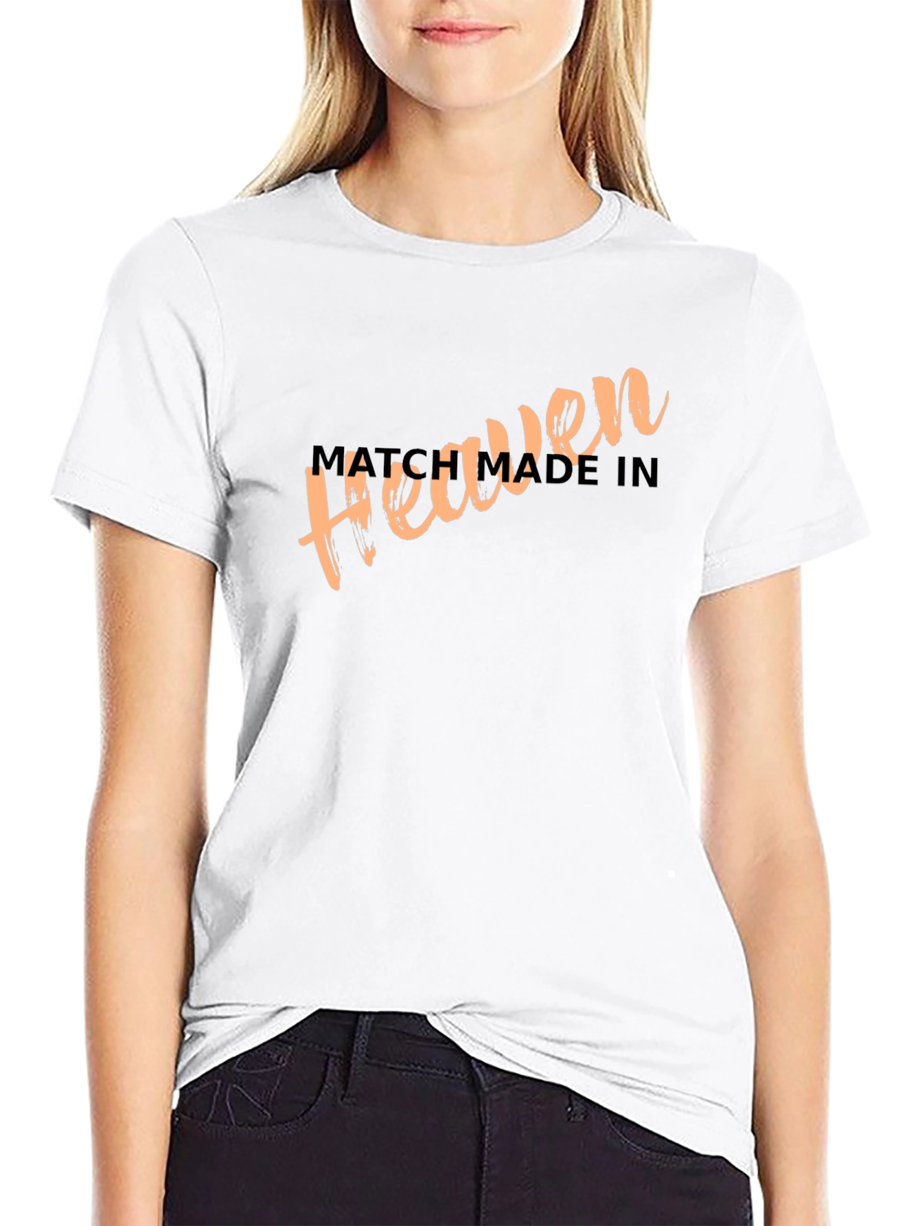 Match Made In Heaven Black Graphic Tee