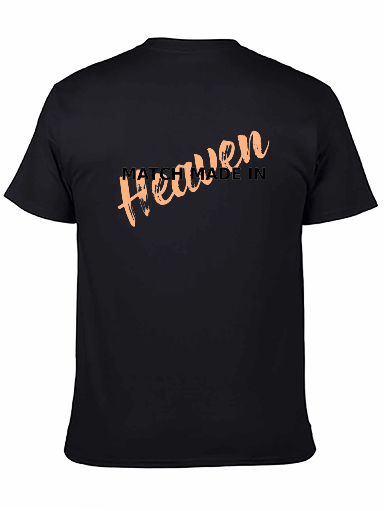 Match Made In Heaven Black Graphic Tee