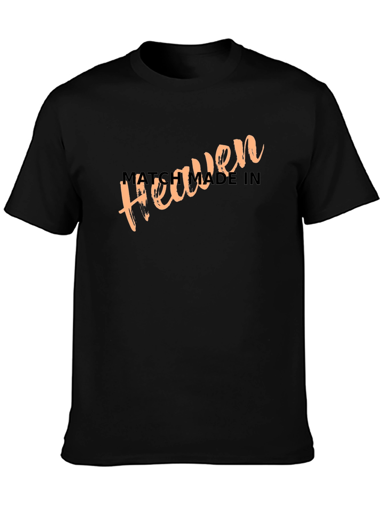 Match Made In Heaven Black Graphic Tee