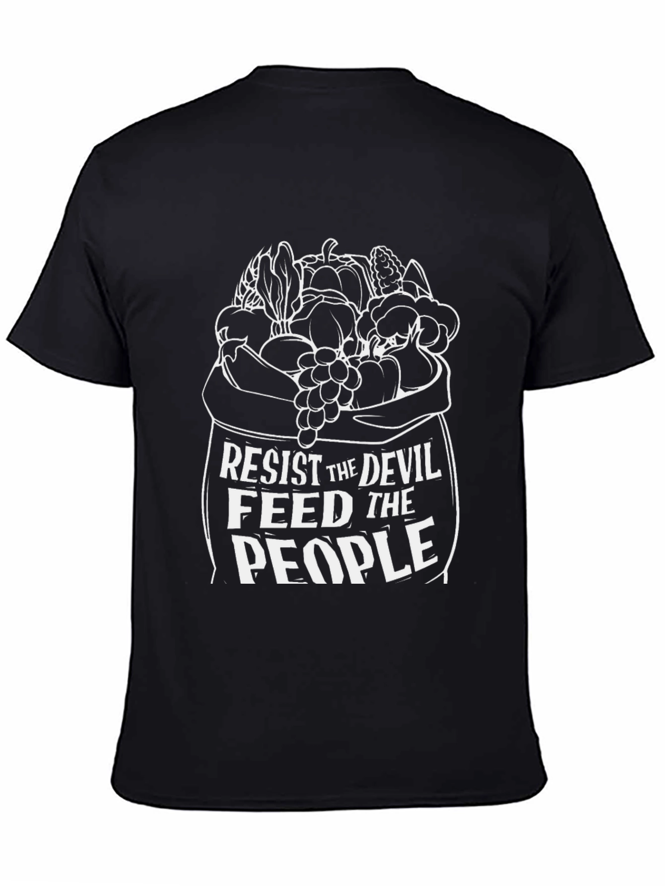Resist Devil Feed People Graphic T-Shirt