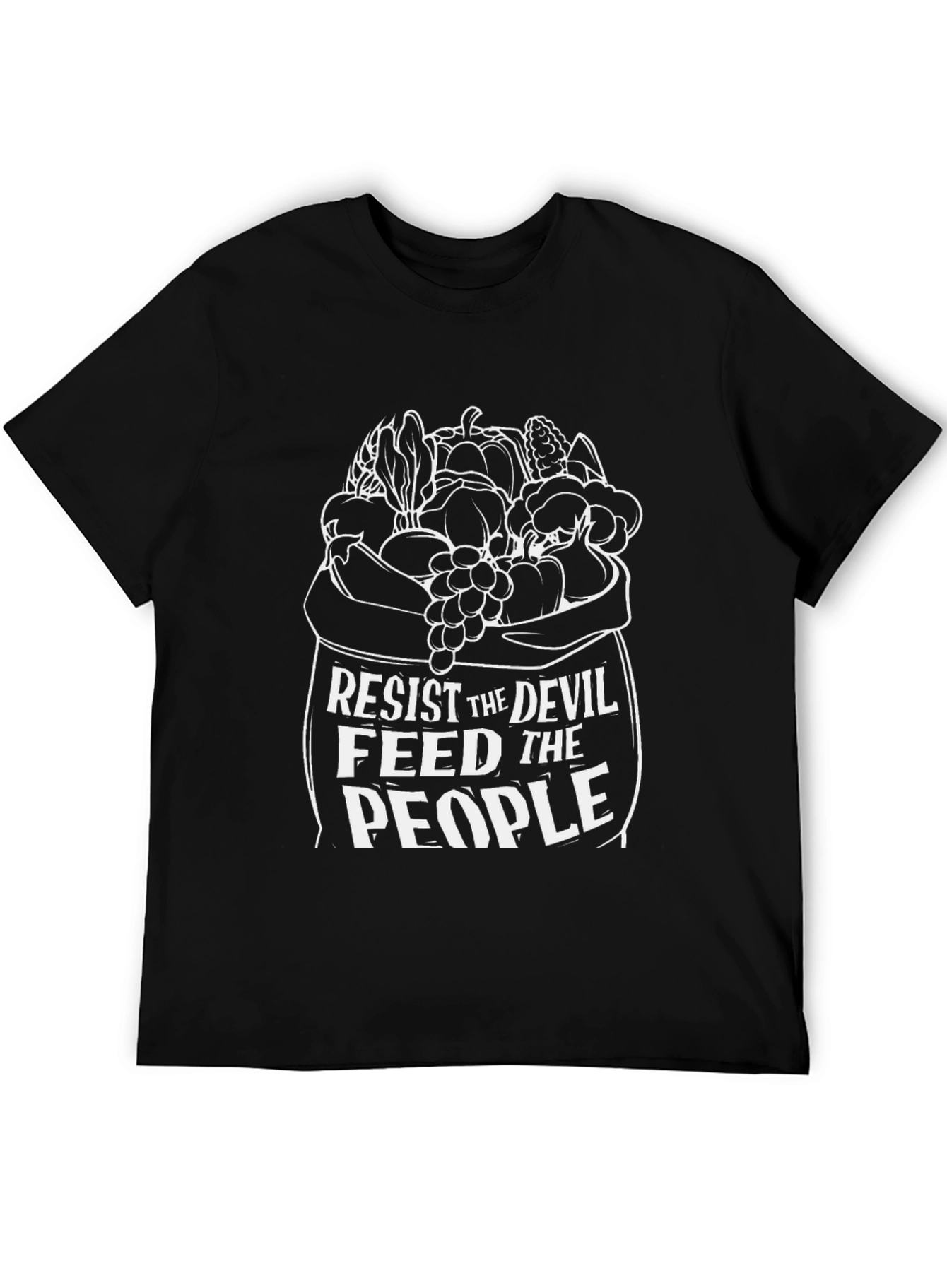 Resist Devil Feed People Graphic T-Shirt