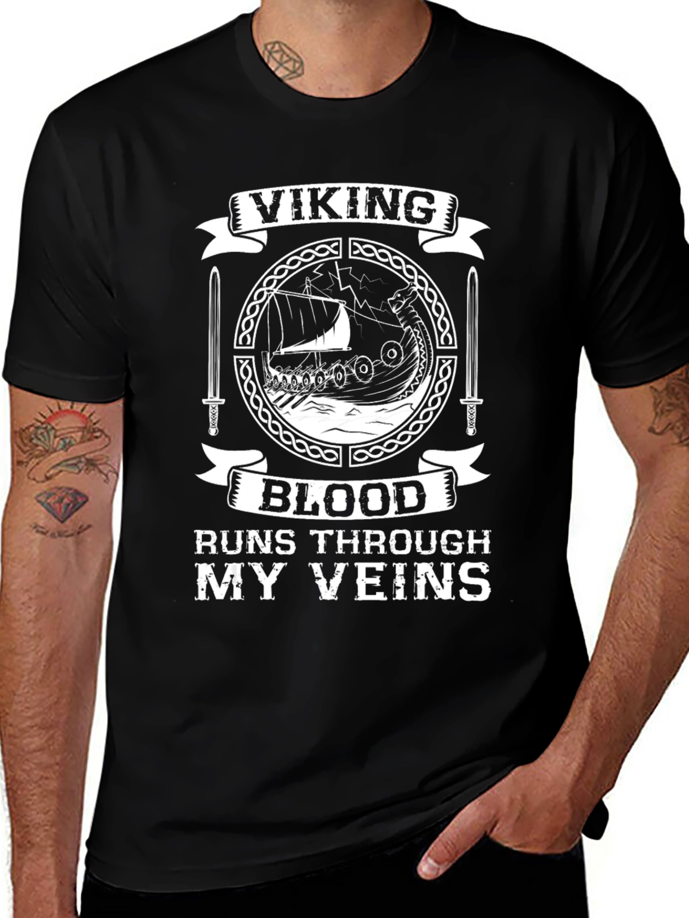 Viking Blood Runs Through My Veins T-Shirt