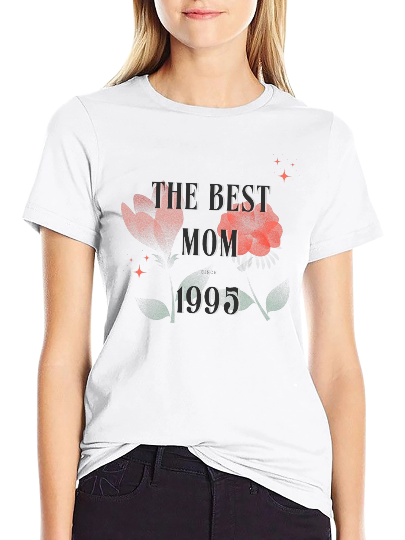 Best Mom 1995 Floral T-Shirt